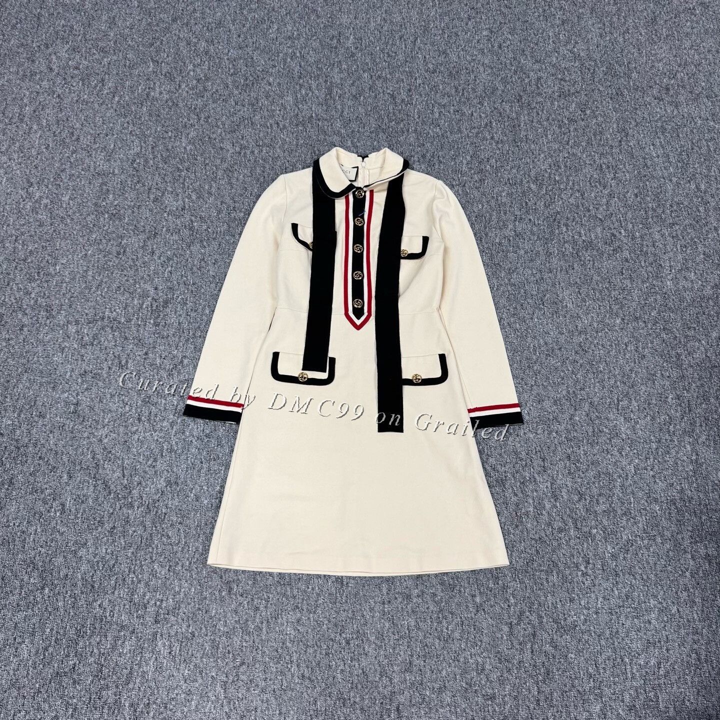 Gucci Gucci Beige Double G Buckle Dress M Size M / US 6-8 / IT 42-44 - 1 Thumbnail