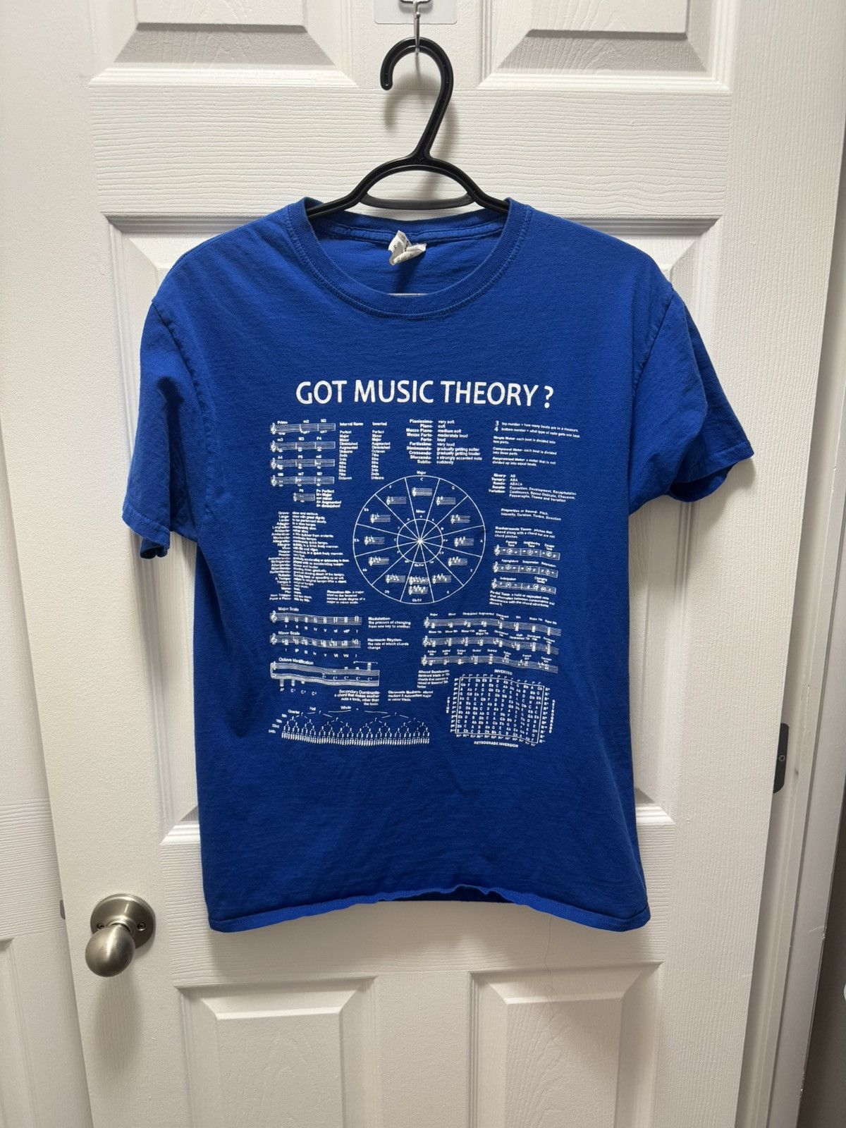 Fruit Of The Loom × Lad Musician × Vintage Fruit of the Loom Got Music Theory Vintage Nerd Graph Shirt Size US M / EU 48-50 / 2 - 1 Thumbnail