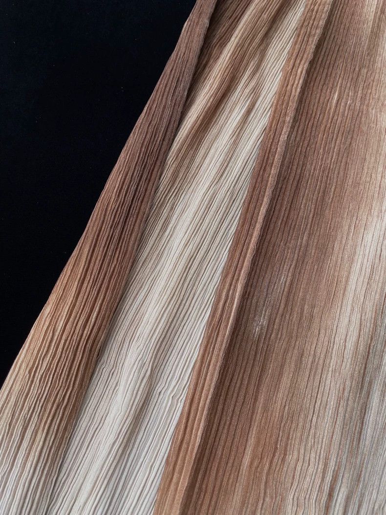 Issey Miyake Issey Miyake size:1 Light brown, scorched, mottled and wri Size 32" / US 10 / IT 46 - 2 Thumbnail