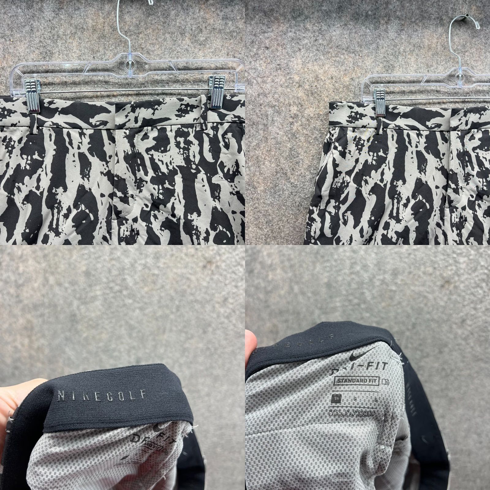 Nike Nike Shorts Mens 34 Gray Black Dri-FIT Hybrid Camouflage 10.5'' Golf Athletic Size US 34 / EU 50 - 8 Thumbnail