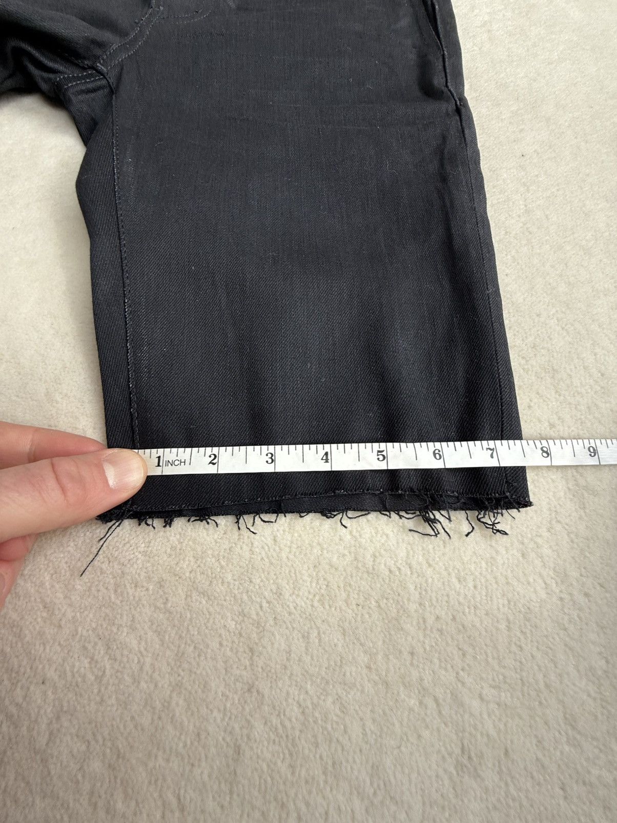 Saint Laurent Paris SS20 Saint Laurent black raw hem shorts 27 Small Size US 27 - 4 Thumbnail