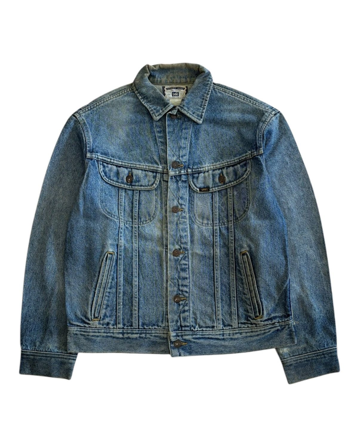 Lee RARE🔥VINTAGE 80s LEE ACID WASH DENIM TRUCKER JACKET Size US M / EU 48-50 / 2 - 1 Thumbnail