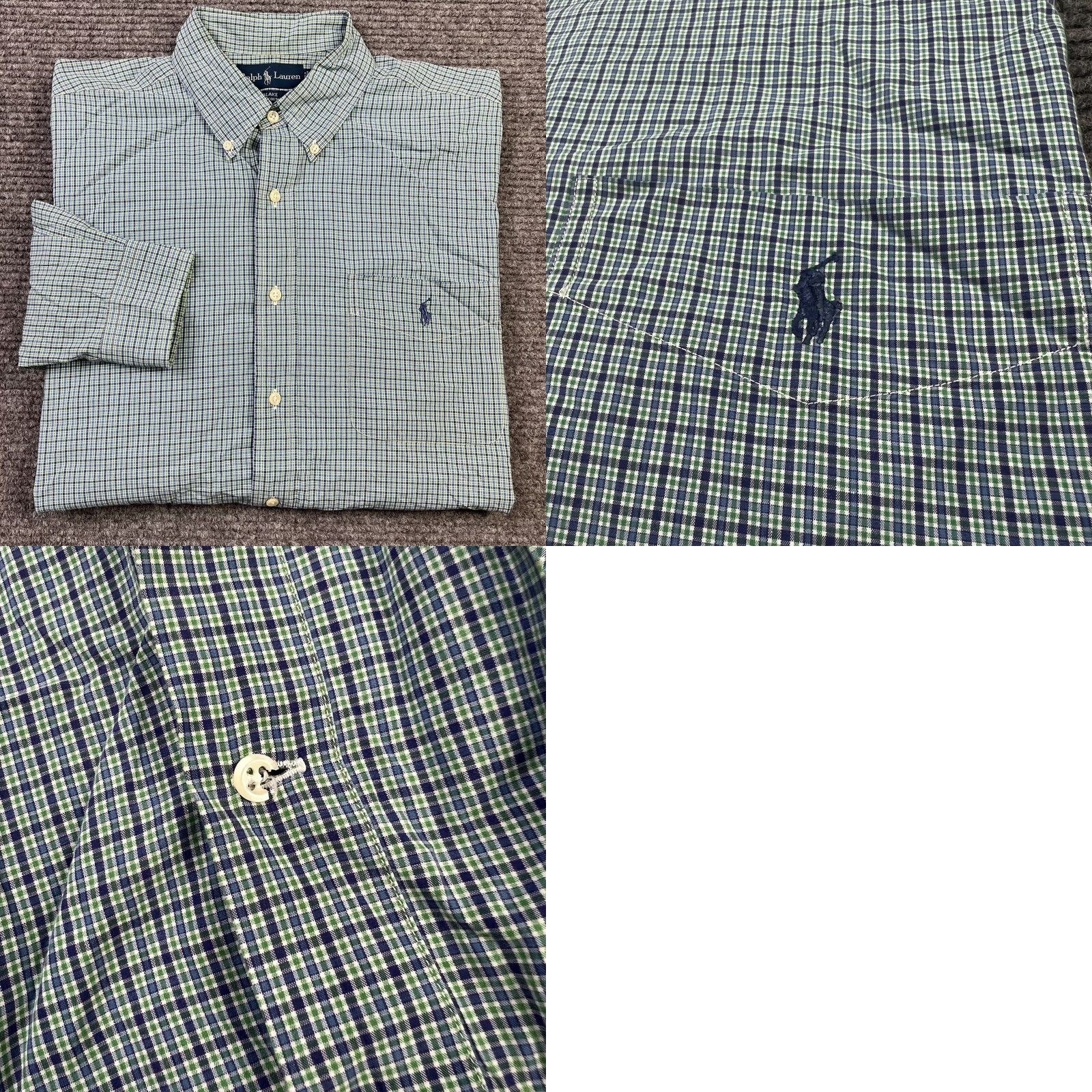 Polo Ralph Lauren Polo Ralph Lauren Mens Large Blake Fit Plaid Long Sleeve Cotton Button Down Shirt Size US L / EU 52-54 / 3 - 8 Thumbnail