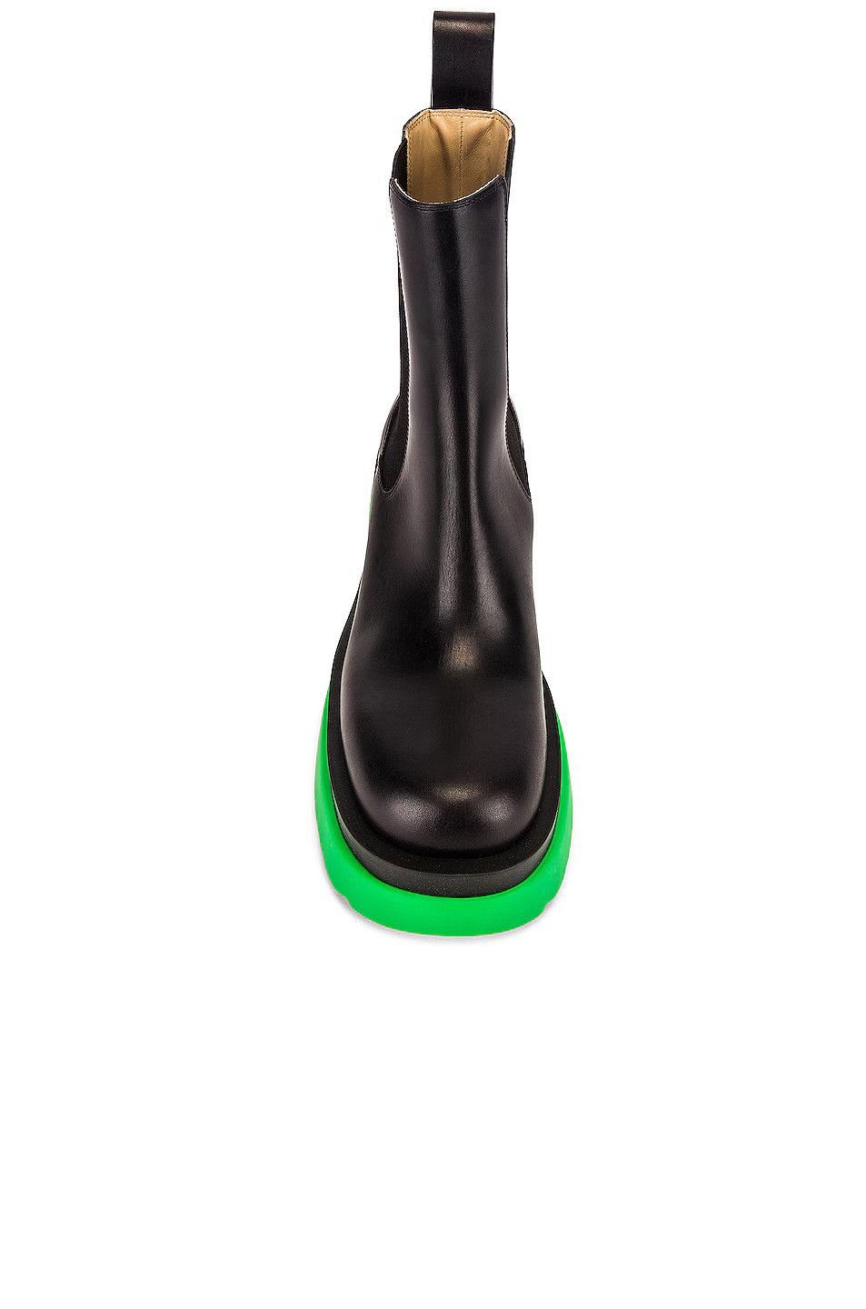 Bottega Veneta o1n1vont1024 Ankle Boots Calfskin in Black/Grass Size US 7 / IT 37 - 4 Thumbnail