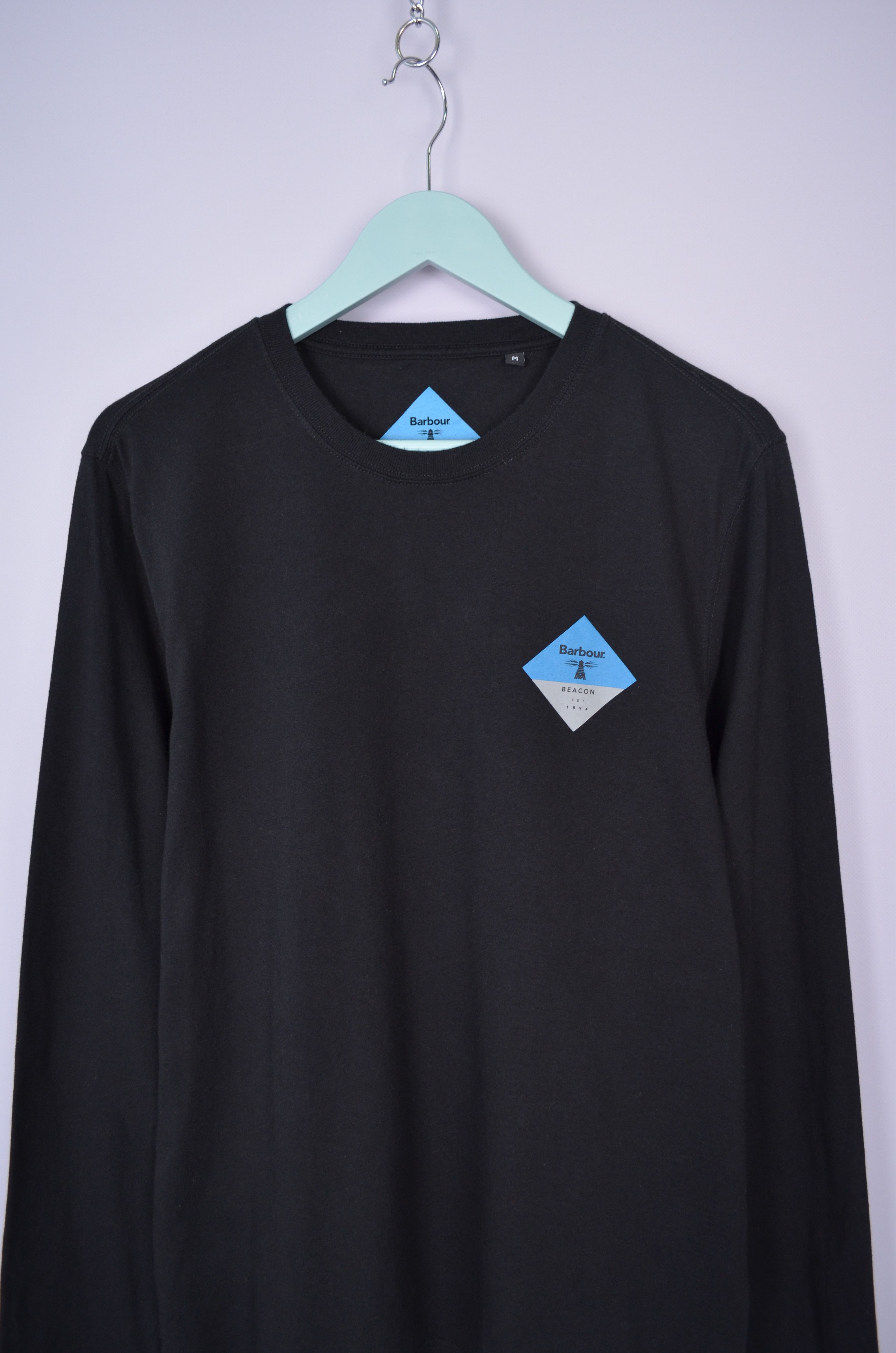 Barbour Mens Barbour Beacon Print Longsleeve T Shirt Size M Slim Fit Size US M / EU 48-50 / 2 - 2 Thumbnail