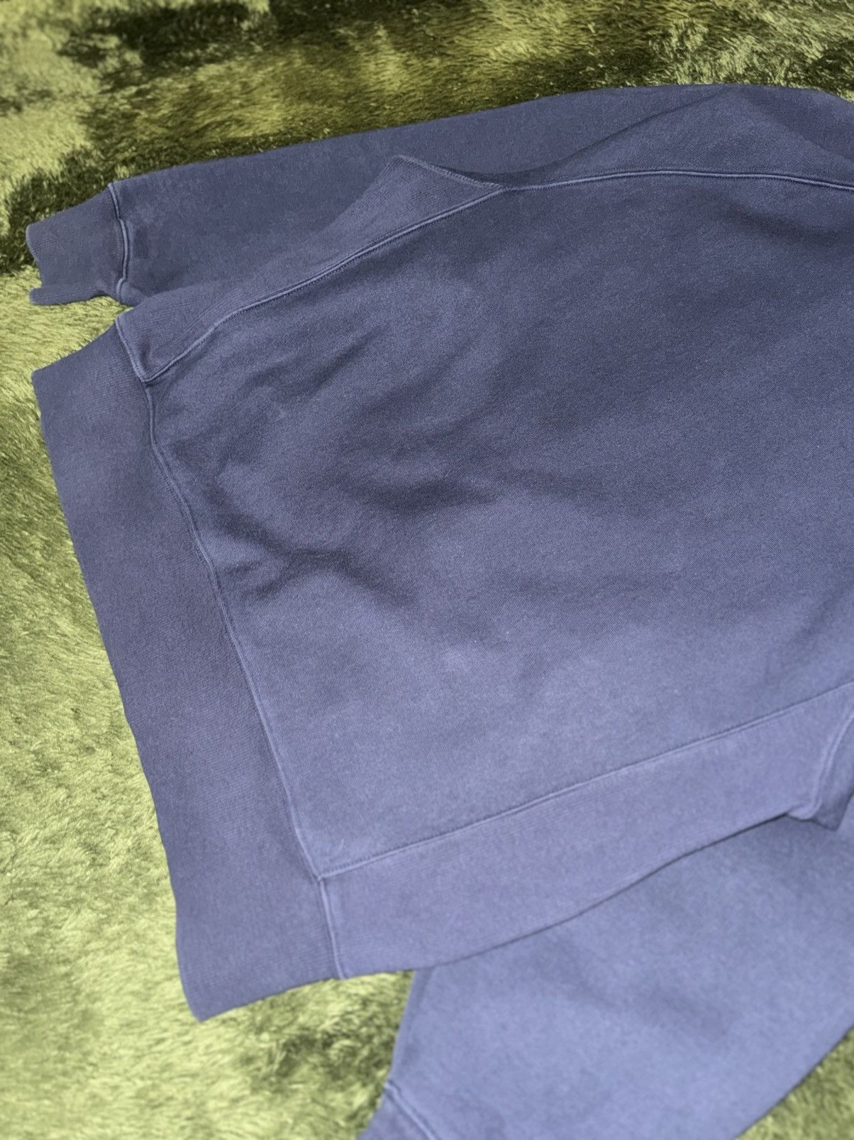 Carhartt Wip [L] Carhartt WIP GARRET Quarter Zip Logo Hoodie Washed Navy Size US L / EU 52-54 / 3 - 9 Thumbnail