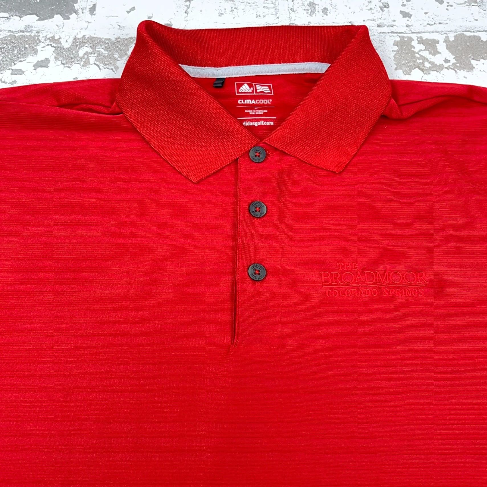 Adidas Adidas Polo Shirt Men L Red Performance Golf Club Tournament Clima Cool Size US L / EU 52-54 / 3 - 2 Thumbnail
