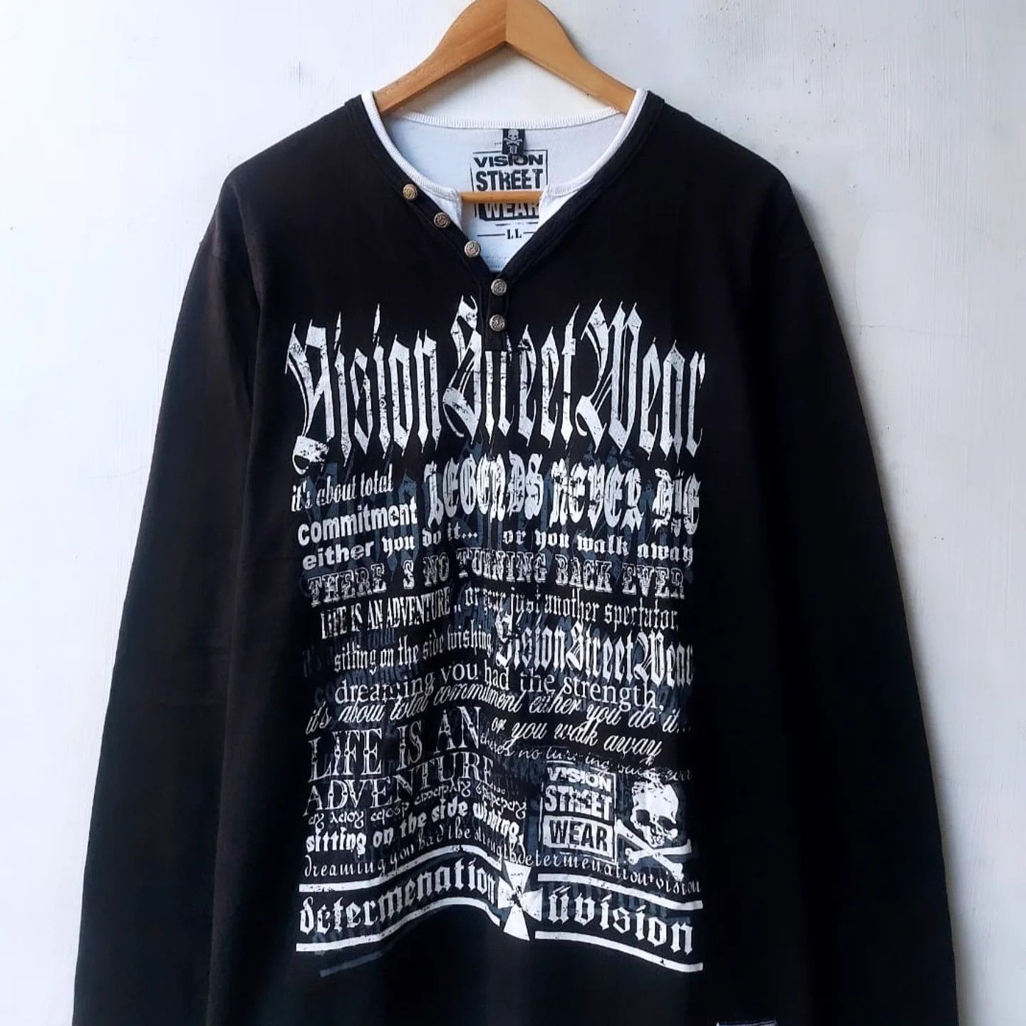 Vision Streetwear Vision Street Wear X Determenation Long Sleeve Tshirt Size US L / EU 52-54 / 3 - 2 Thumbnail