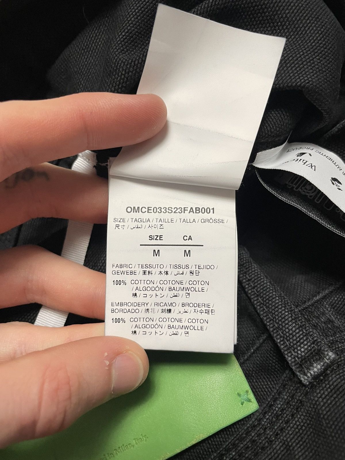 Off-White Off White Black Cargo Jeans Size US 32 / EU 48 - 14 Thumbnail