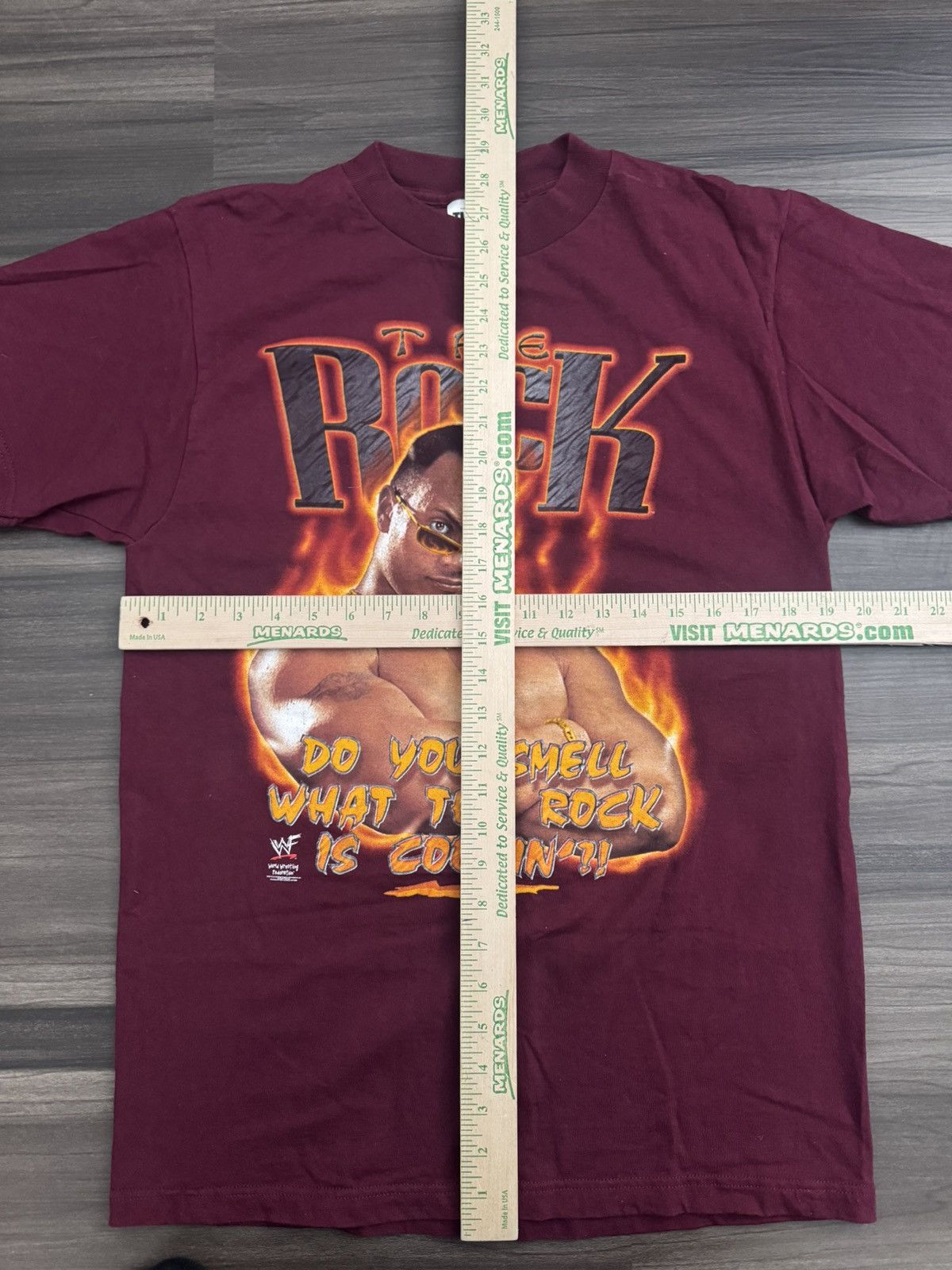 Tultex Vintage WWF WWE Do You Smell What The Rock is Cooking’ Shirt Size US M / EU 48-50 / 2 - 6 Thumbnail