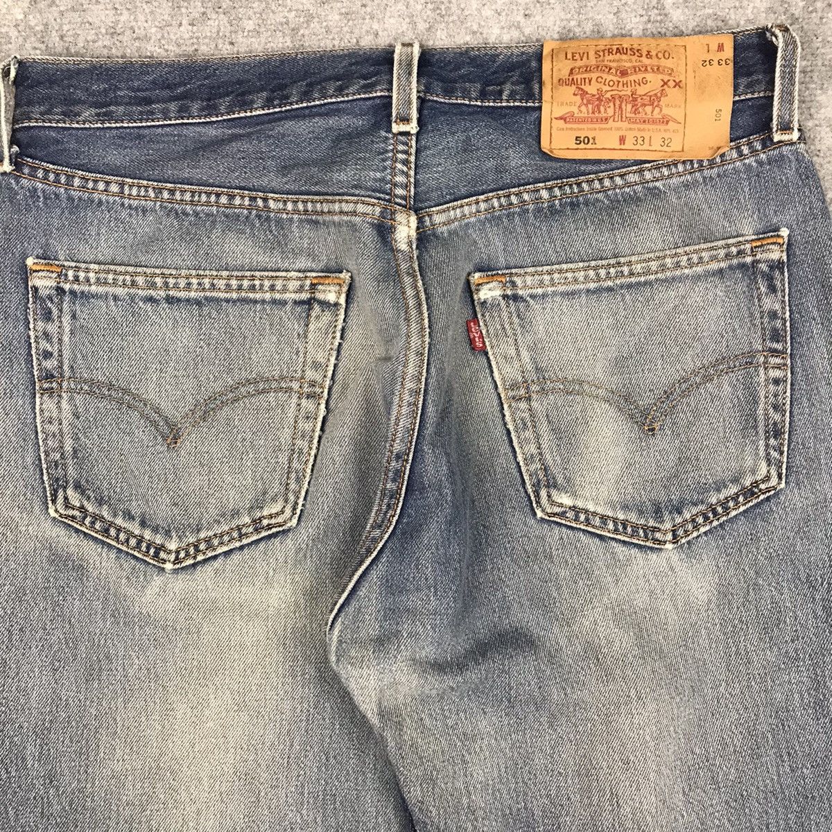 Levi's Vintage Clothing × Vintage LEVIS 501 DISTRESSED DENIM FADED BUTTON 501 PANTS 147 Size US 30 / EU 46 - 12 Thumbnail