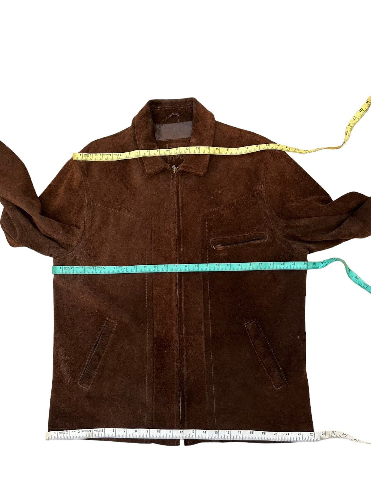 Stussy × Vintage Vintage 90s Stussy Patina Suede Cowhide Leather Jacket Size US XL / EU 56 / 4 - 3 Thumbnail