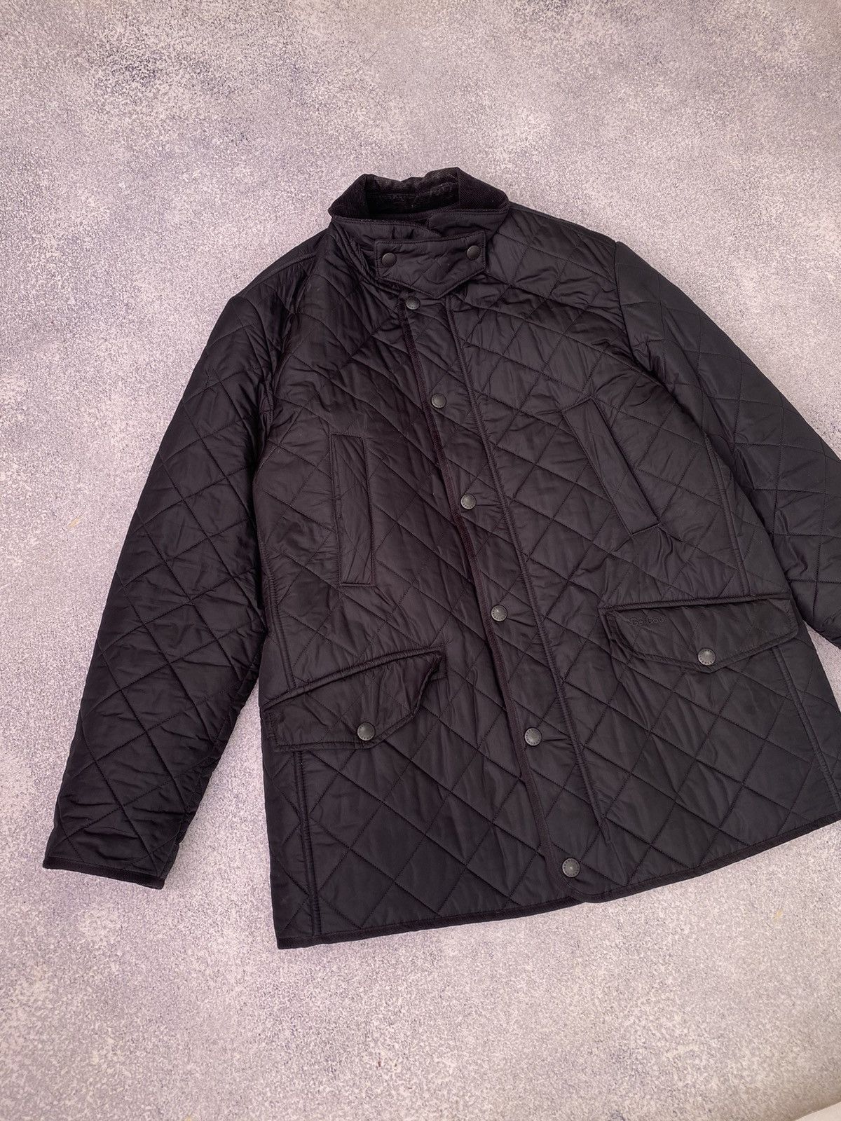 Barbour × Vintage Vintage Barbour Quilted Black Jacket Size US L / EU 52-54 / 3 - 6 Thumbnail