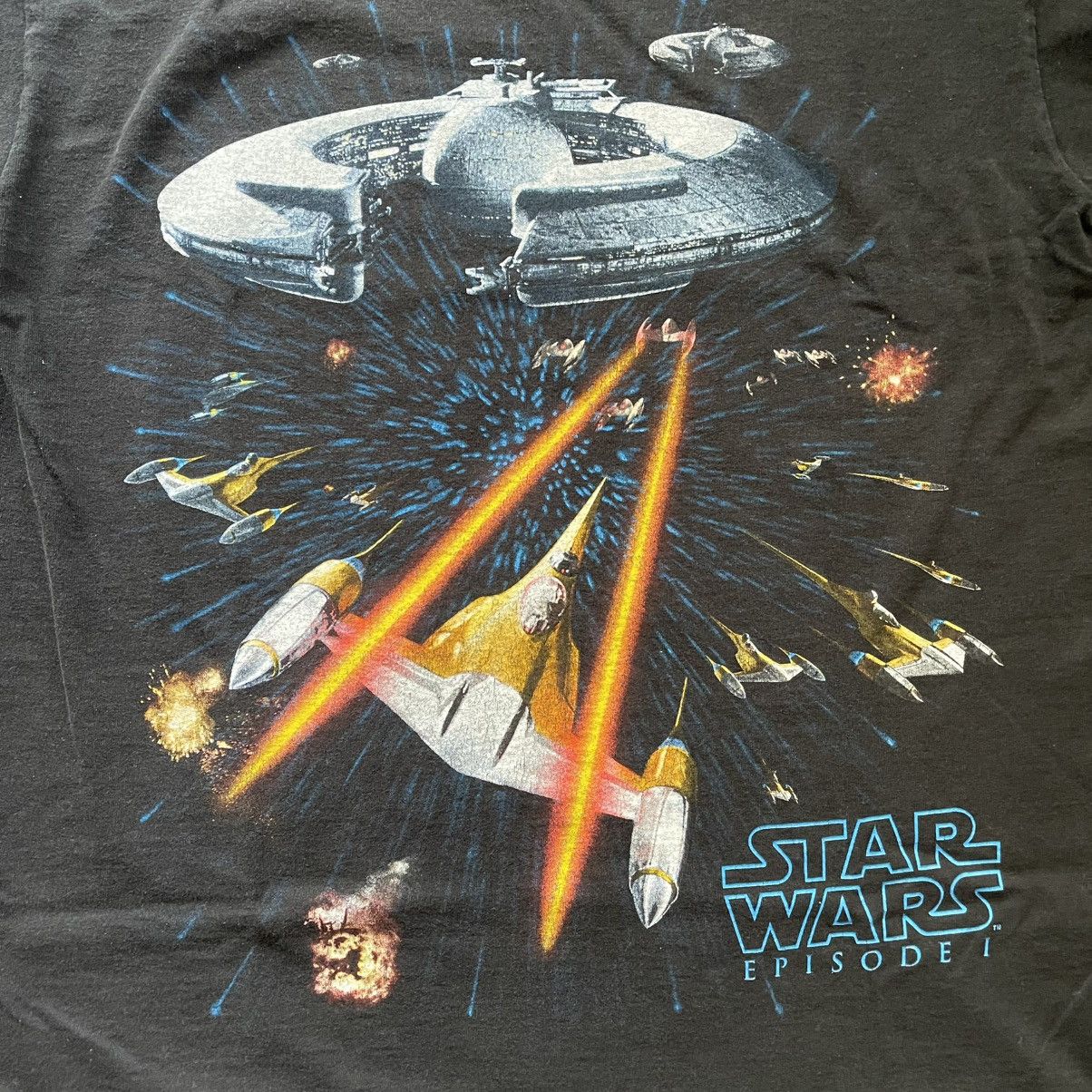 Vintage Vintage Distressed Star Wars Episode I Tshirt Tee 90s size L Size US L / EU 52-54 / 3 - 2 Thumbnail