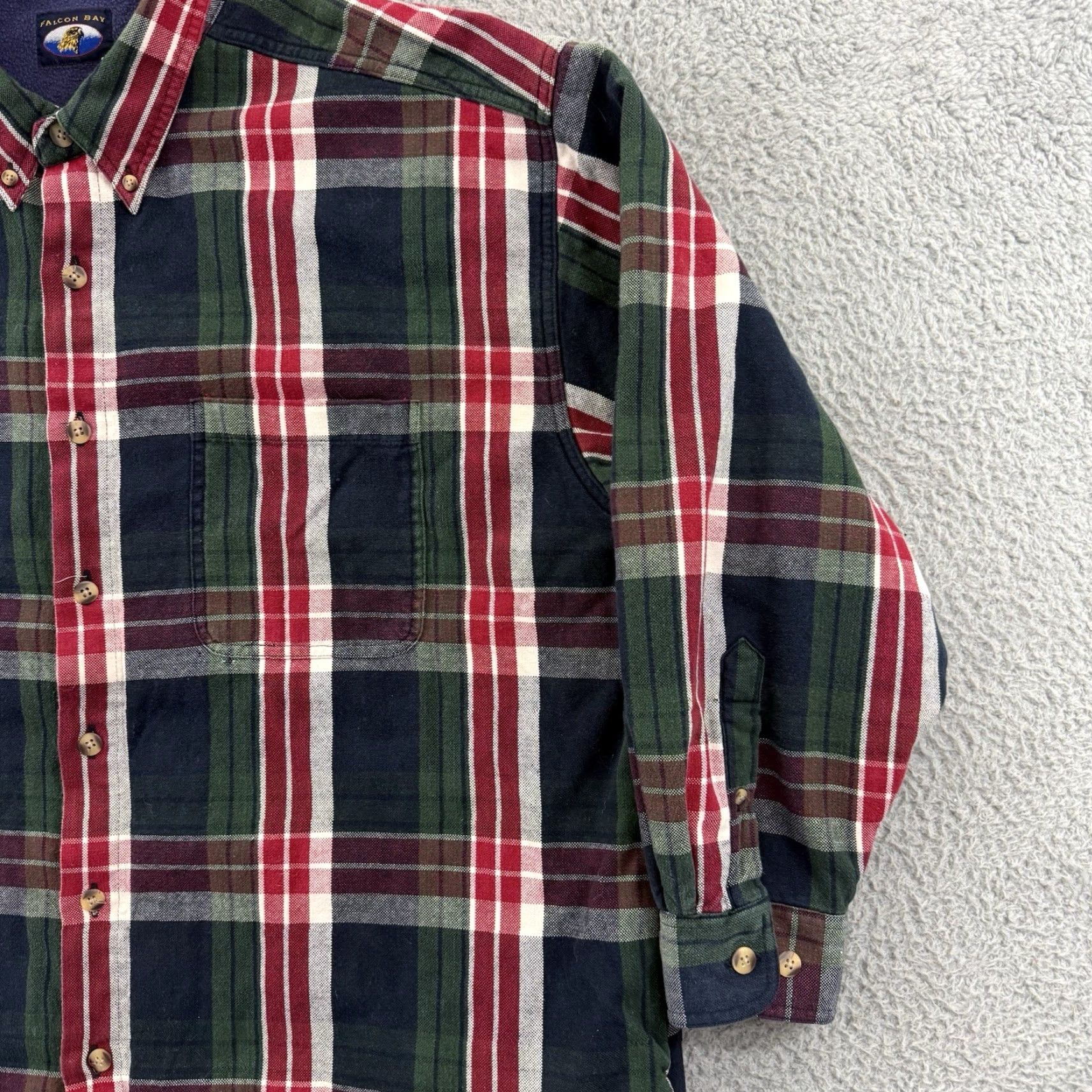 Vintage VINTAGE Falcon Bay Shirt Mens 2XL Red Plaid Fleece Lined Shacket 90s Western Size US XXL / EU 58 / 5 - 5 Thumbnail