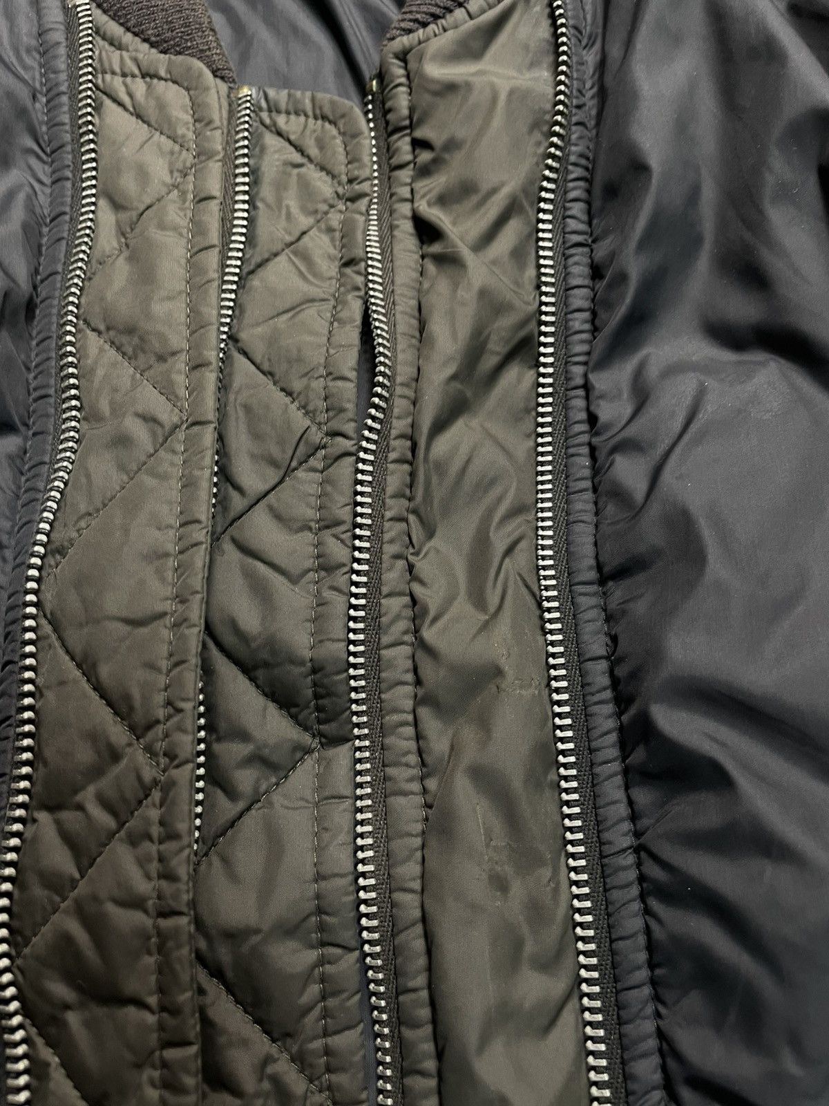Allsaints AllSaints Double Zip Vtg Y2K Archive Suede Bmbr Jkt L Size US M / EU 48-50 / 2 - 10 Thumbnail