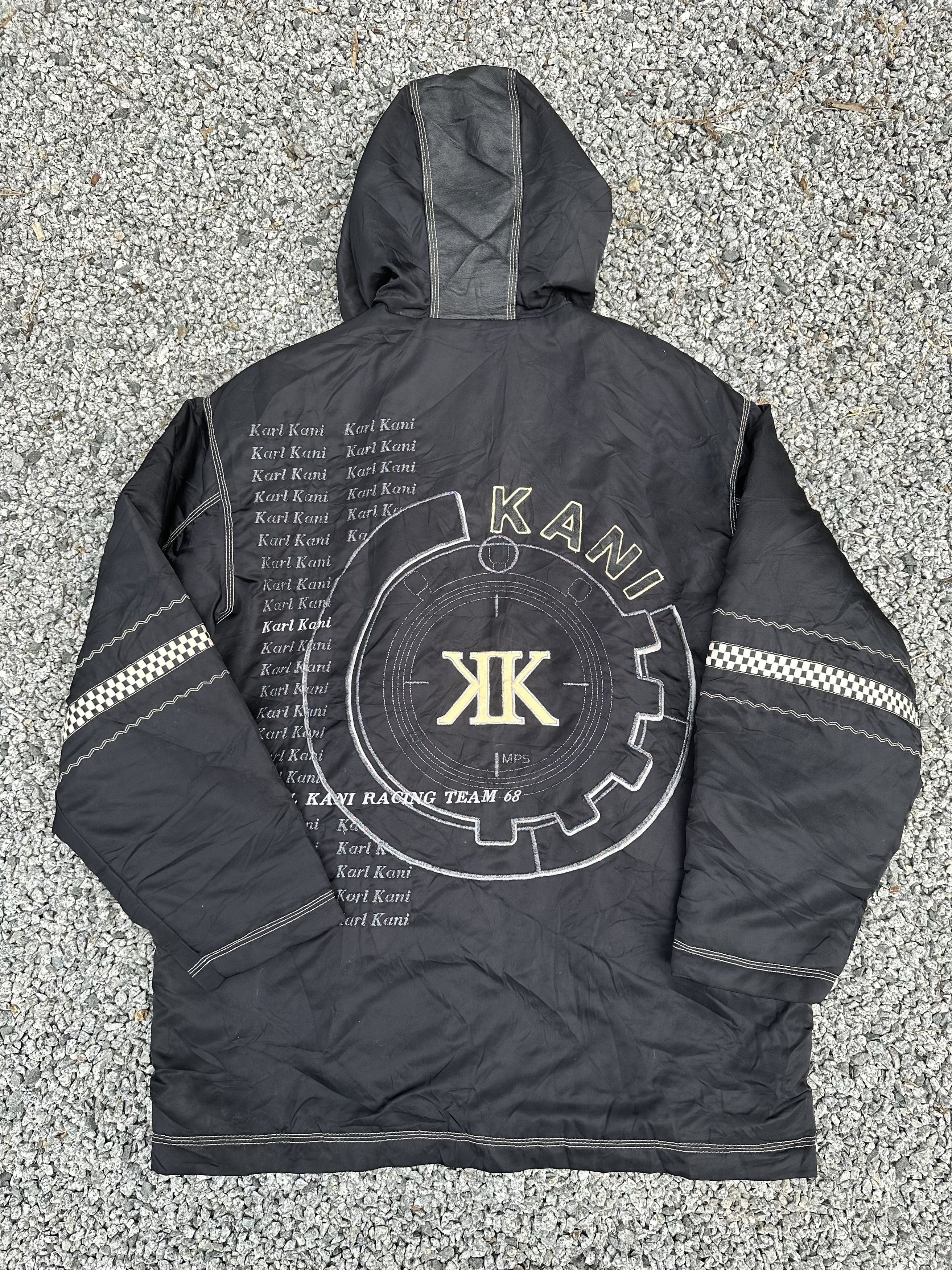 Karl Kani Vintage 90s Karl Kani 68 Leather Racing Team Jacket Size US L / EU 52-54 / 3 - 10 Thumbnail