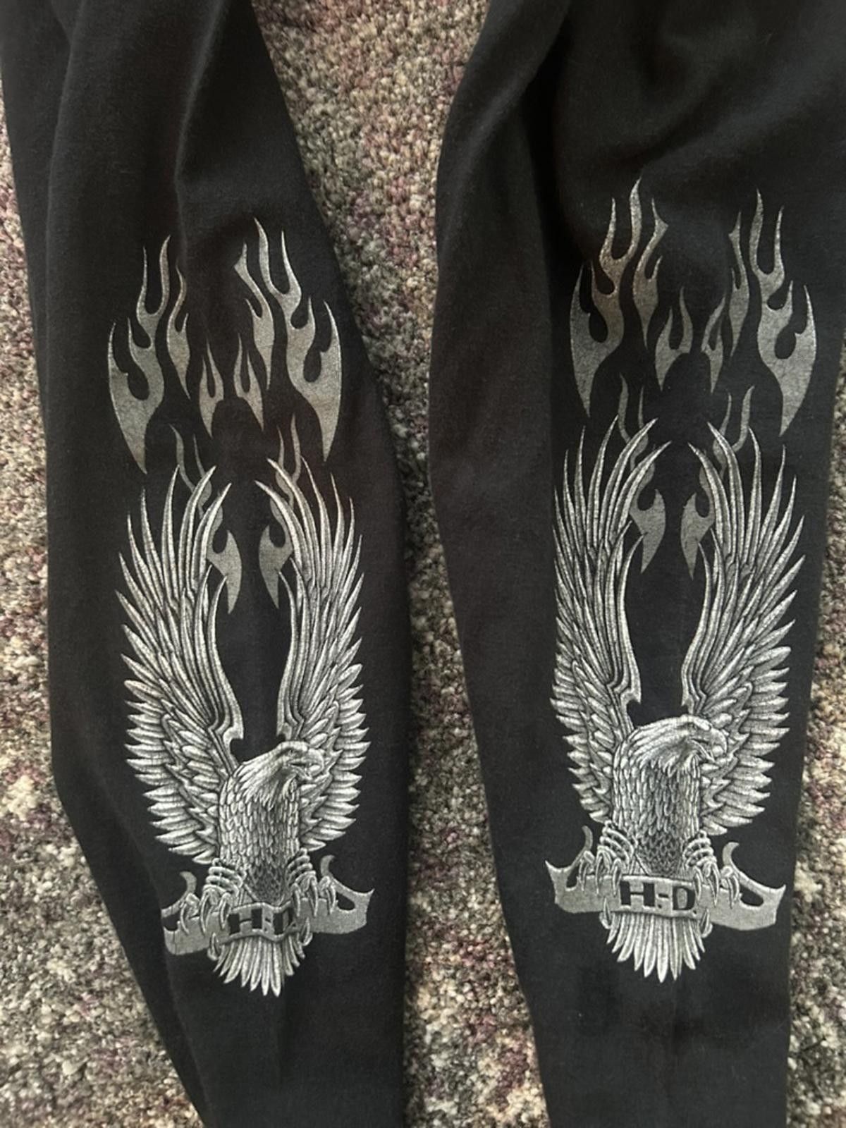 Harley Davidson Harley-Davidson Long Sleeve Tee - Black Eagle Design Size US L / EU 52-54 / 3 - 6 Thumbnail