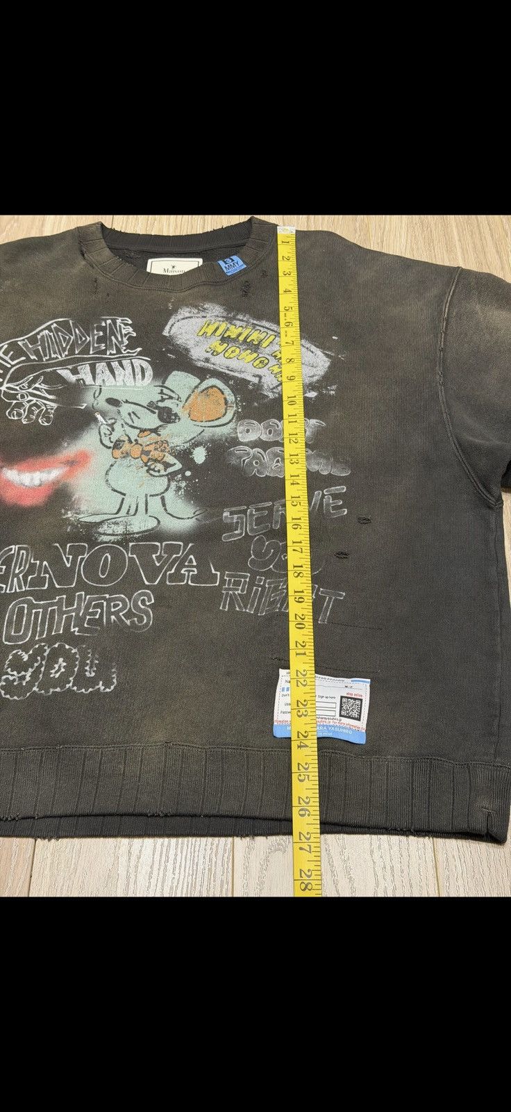 Maison MIHARA YASUHIRO Maison Mihara Yasuhiro Distressed Sweatshirt Size US L / EU 52-54 / 3 - 16 Thumbnail