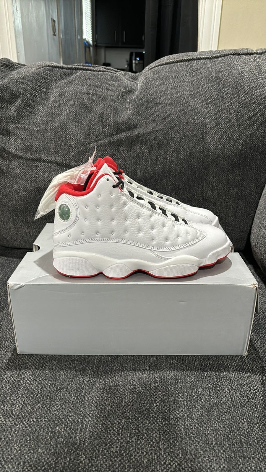 image of 2017 Air Jordan 13 History Of Flight Shoes in White, Men's
