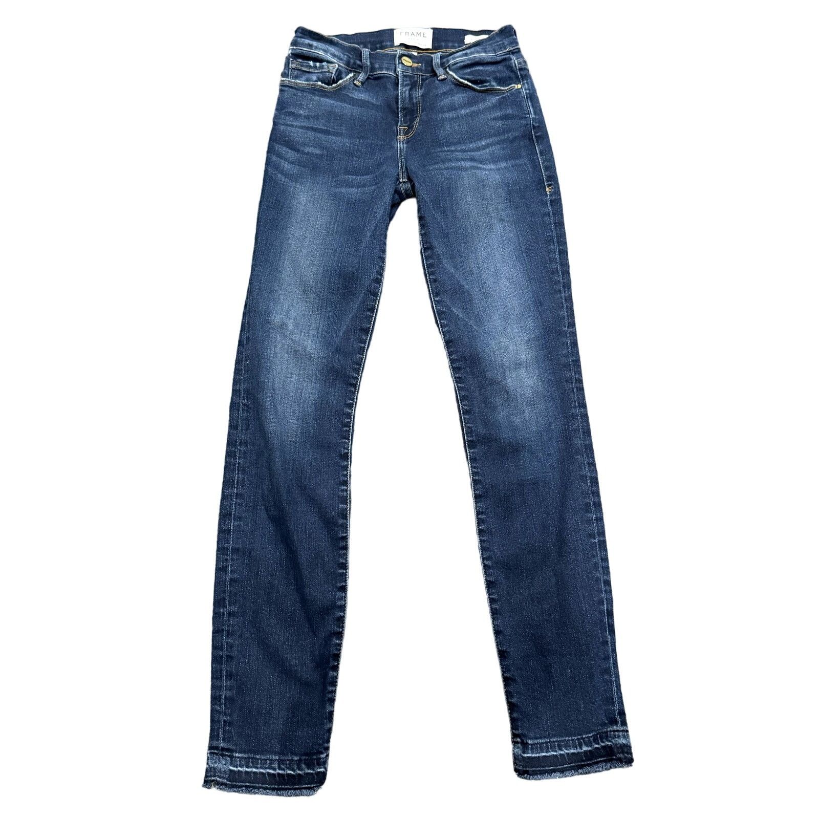 Frame Frame Denim Le Skinny de Jeanne Jeans in Blue, Size 25 Size 25" / US 0 / IT 36 - 2 Thumbnail