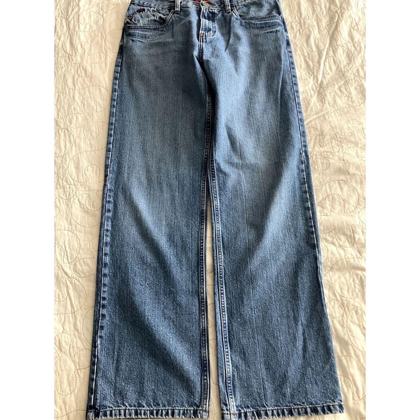 Vintage VINTAGE Tony Hawk Jeans Mens 34x32 Straight Blue Denim Cotton 5-Pocket Logo Band Punk Retro Rock 90s Mens Size US 34 / EU 50 - 3 Thumbnail