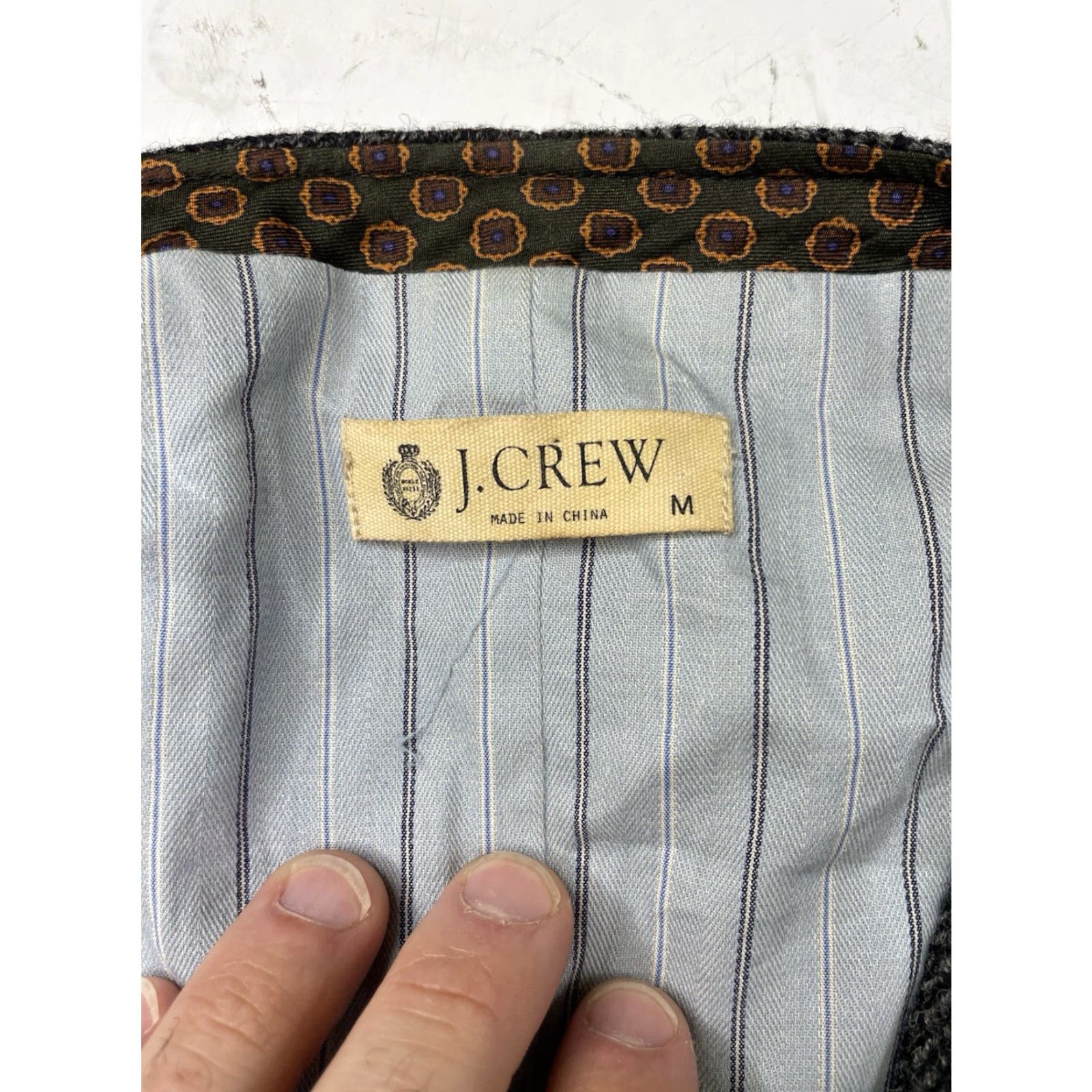 J.Crew VINTAGE J.CREW Suit Vest Men’s Tweed Wool Herringbone Gray Moon M Size US M / EU 48-50 / 2 - 3 Thumbnail