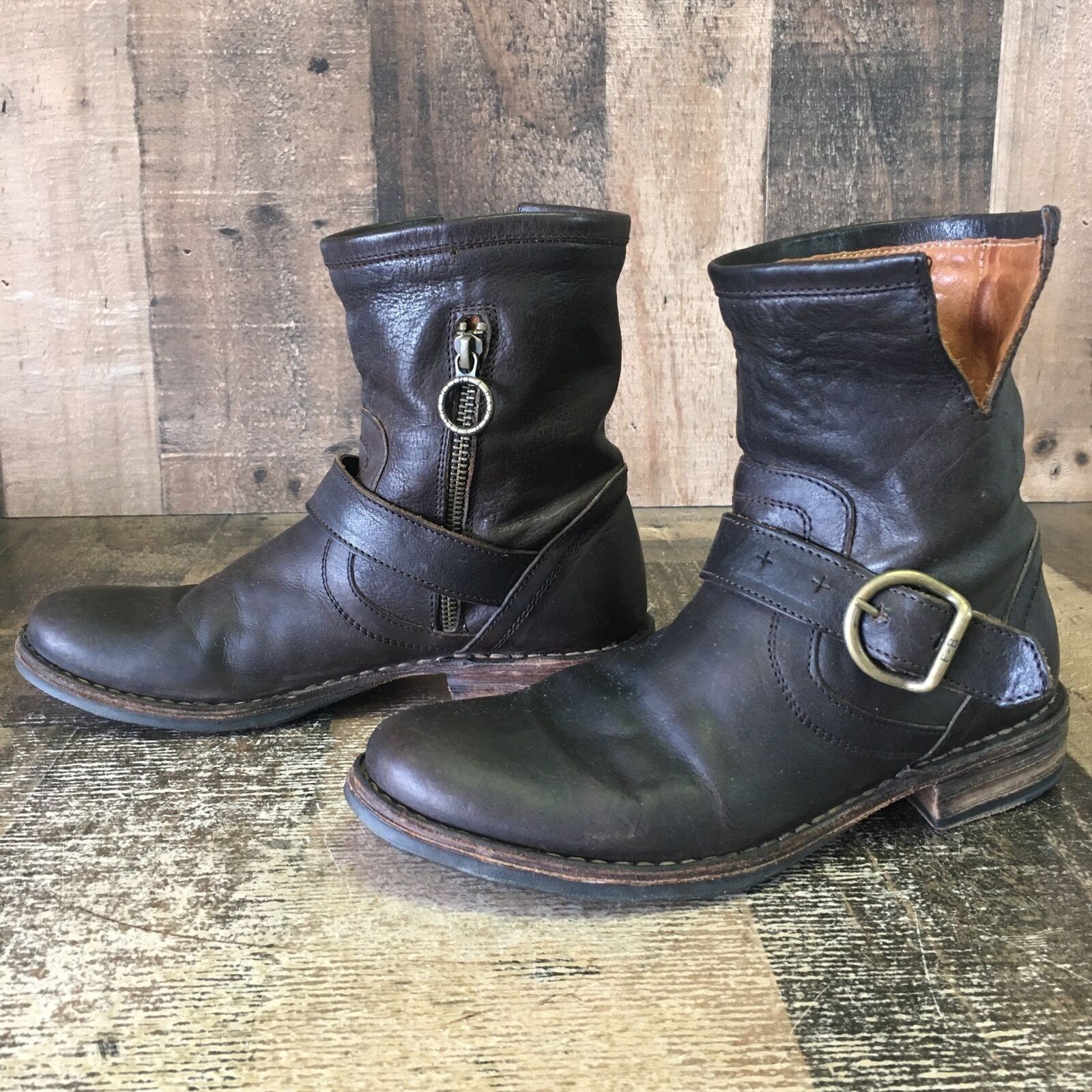 Fiorentini + Baker Fiorentini Baker Side Zip Buckle Ankle Boots Womens 5.5 Size US 5.5 / IT 35.5 - 1 Thumbnail