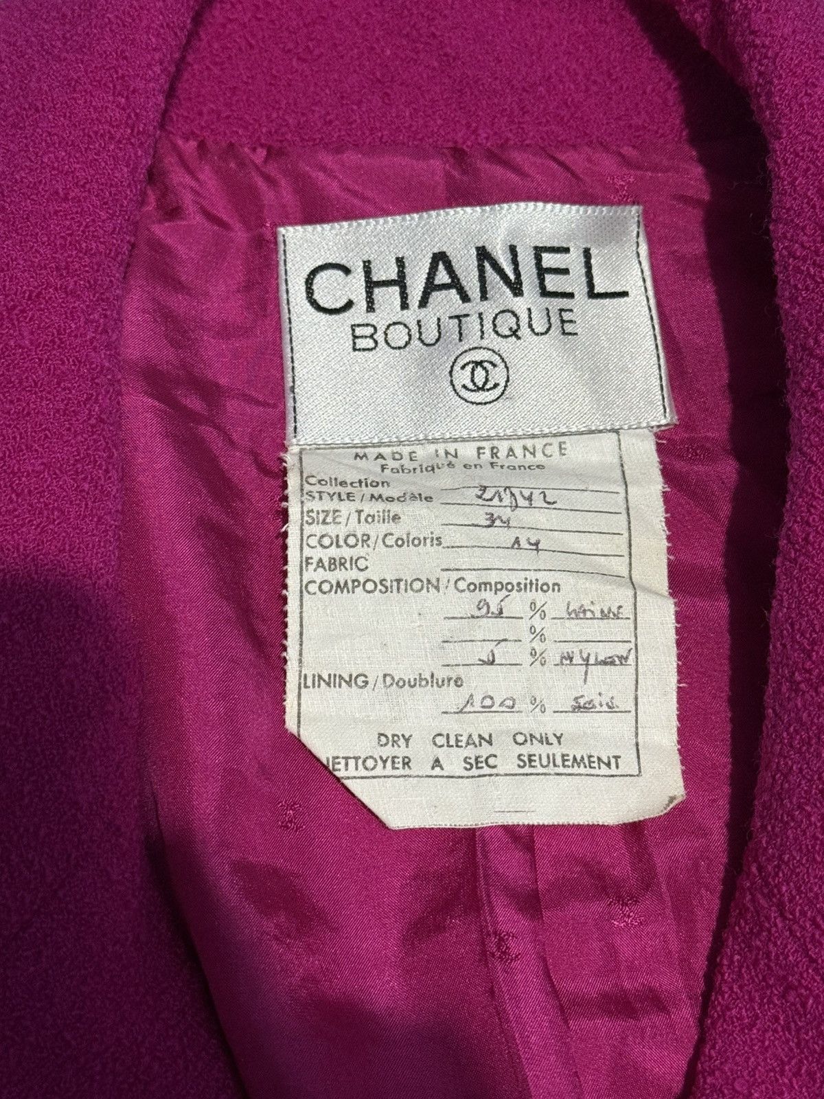 Chanel Chanel Pink Tweed Jacket Size XXS / US 00 / IT 34 - 6 Thumbnail