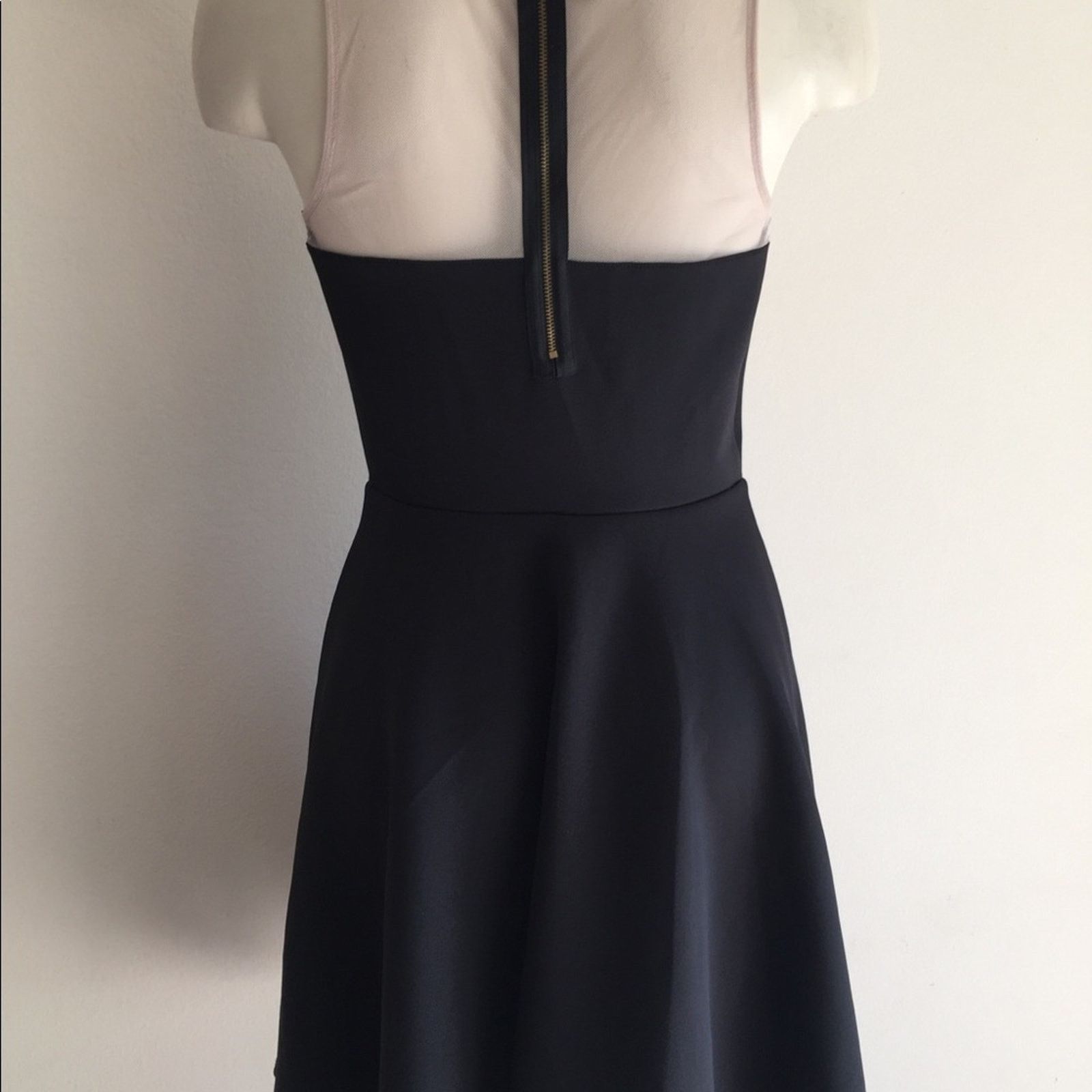 American Rag New Medium dress Flare with sheer nude NWT Size M / US 6-8 / IT 42-44 - 3 Thumbnail