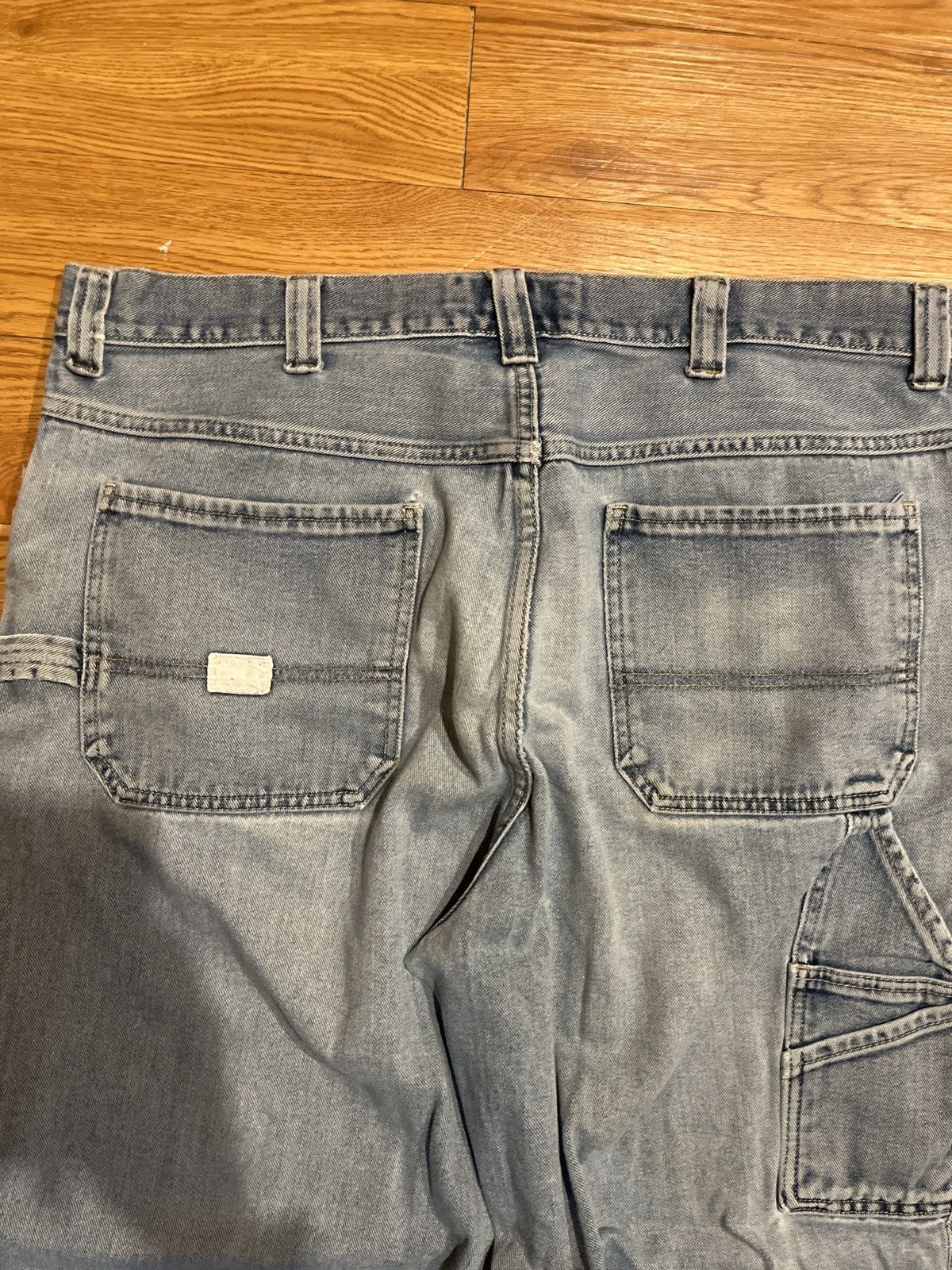 Old Navy vintage 90’s baggy light wash old navy painters jeans Size US 39 - 3 Thumbnail