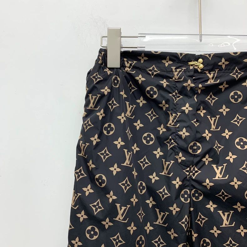 Louis Vuitton Louis Vuitton Dark brown corset casual trousers with logo Size 33" - 3 Thumbnail