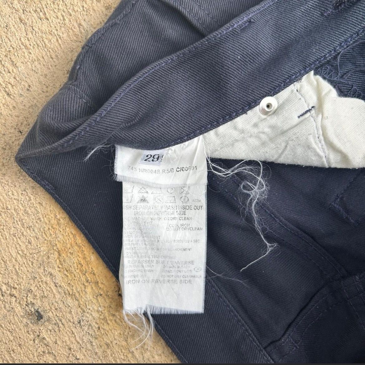 Helmut Lang Helmut Lang 1999 Mainline 3D Cargo 5 Pocket Jeans Size US 29 - 6 Thumbnail