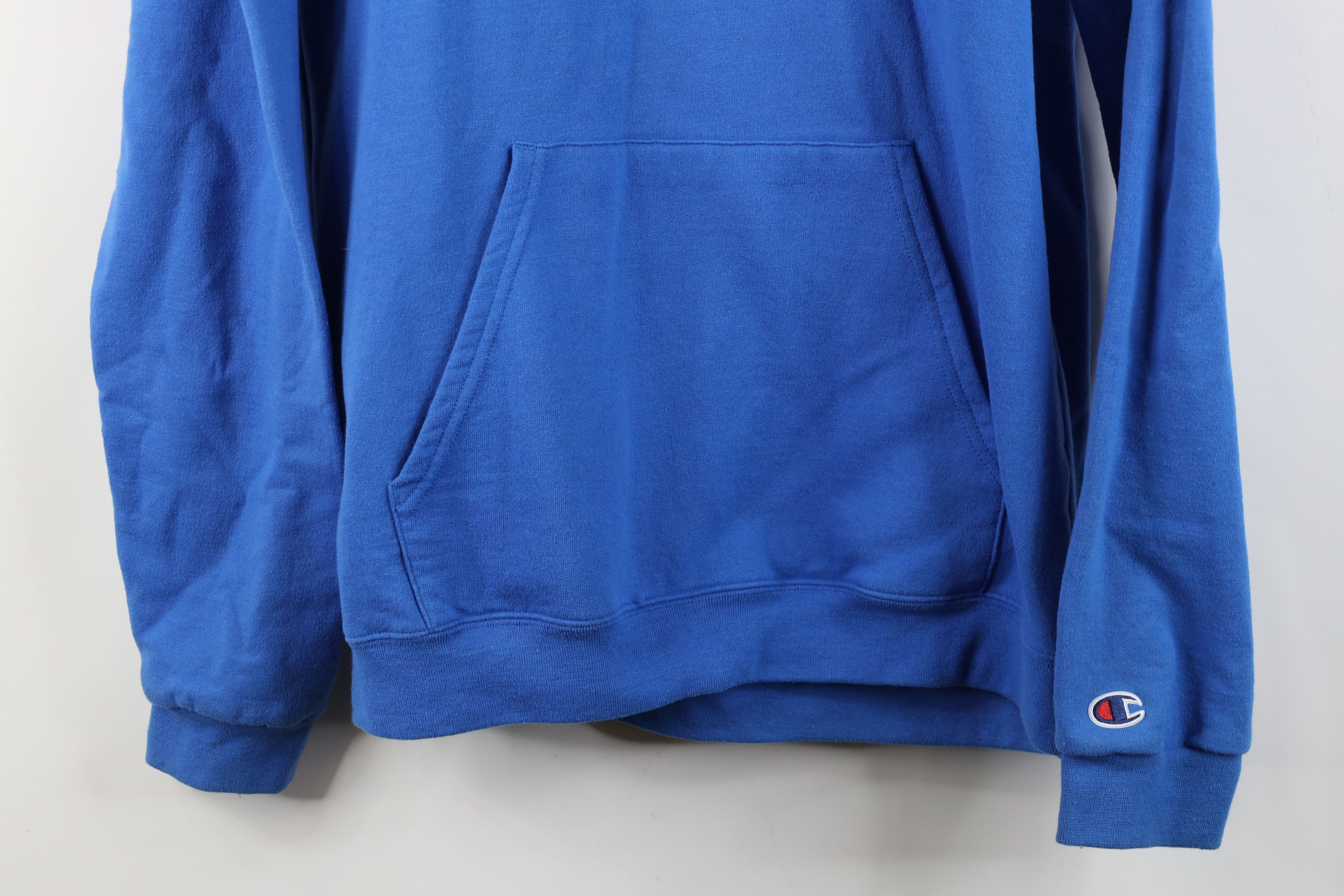 Champion Vintage 90s Y2K Champion Blank Hoodie Sweatshirt Royal Blue Size US S / EU 44-46 / 1 - 3 Thumbnail