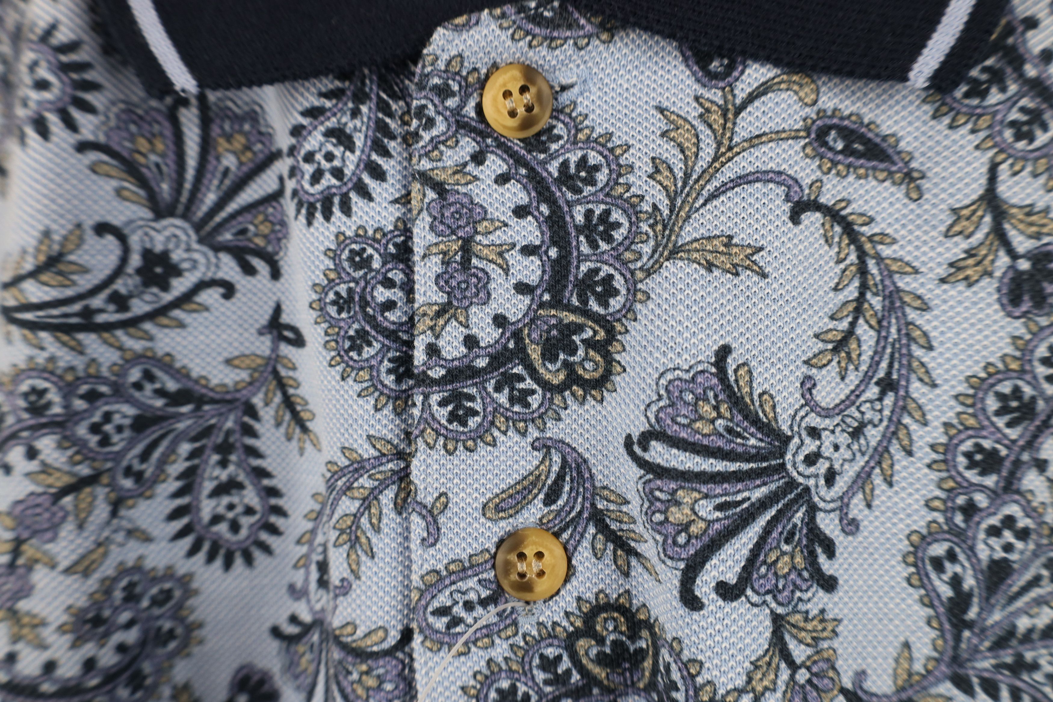 Vintage Deadstock Vintage 90s Y2K Streetwear Floral Golf Polo Shirt Size US M / EU 48-50 / 2 - 6 Thumbnail