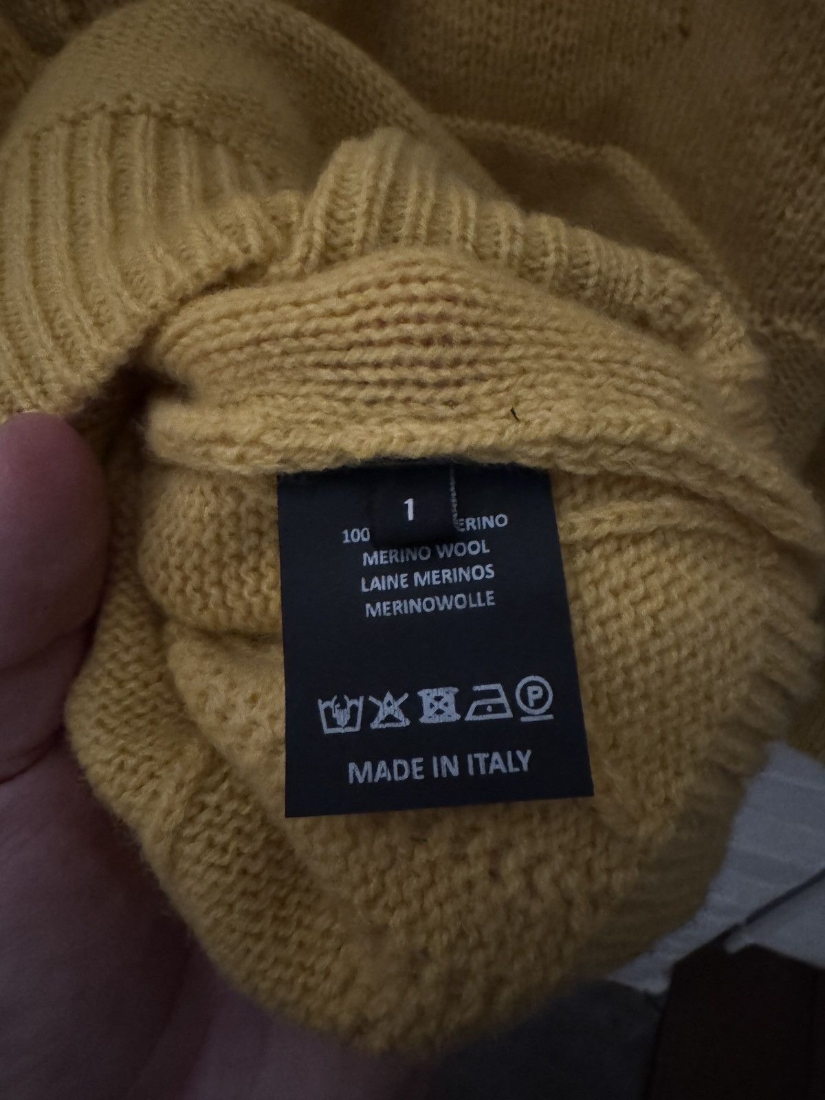 Raf Simons Raf Simons Braid Relief Roundneck Yellow Size US L / EU 52-54 / 3 - 5 Thumbnail
