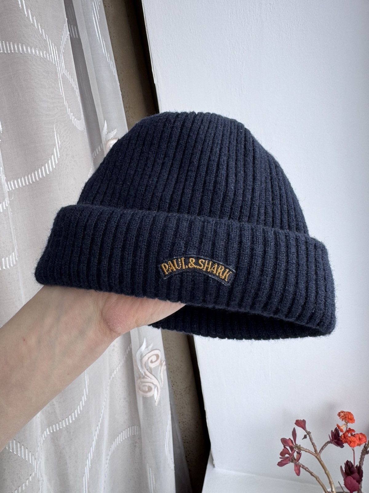 Paul & Shark Vintage Paul Shark Beanie Hat Navy Blue Wool Cousteau Mini Size ONE SIZE - 1 Thumbnail