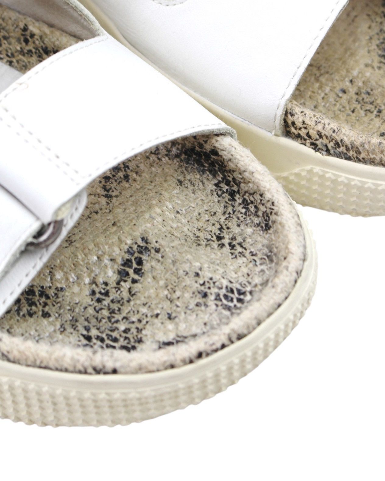 ASH SS2015 ASH WHITE LEATHER STAR-STUD DOUBLE STRAP SLIDES Size US 6 / IT 36 - 5 Thumbnail