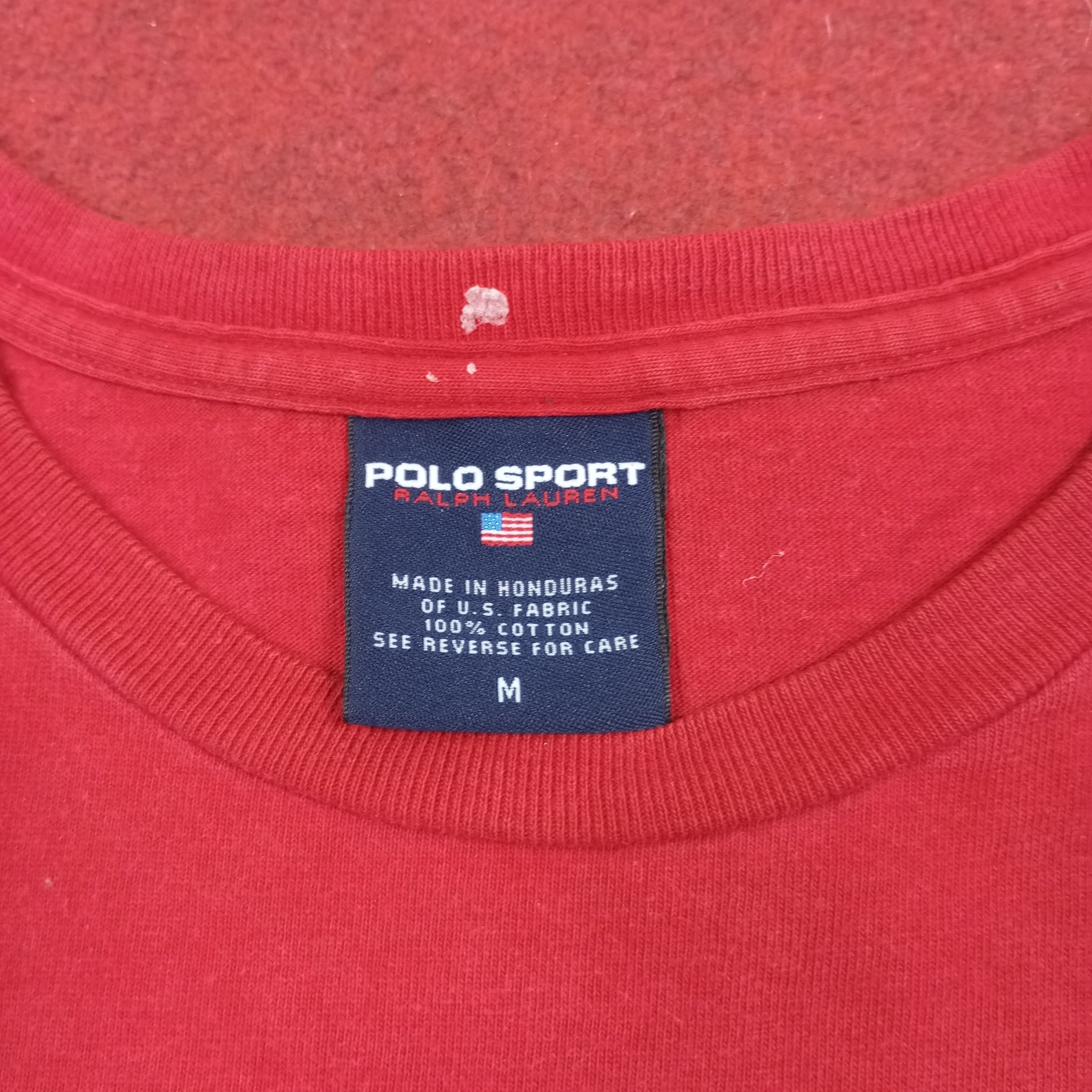 Polo Ralph Lauren × Vintage Polo Sport Ralph Lauren Long Sleeve Tshirt Size US L / EU 52-54 / 3 - 7 Thumbnail