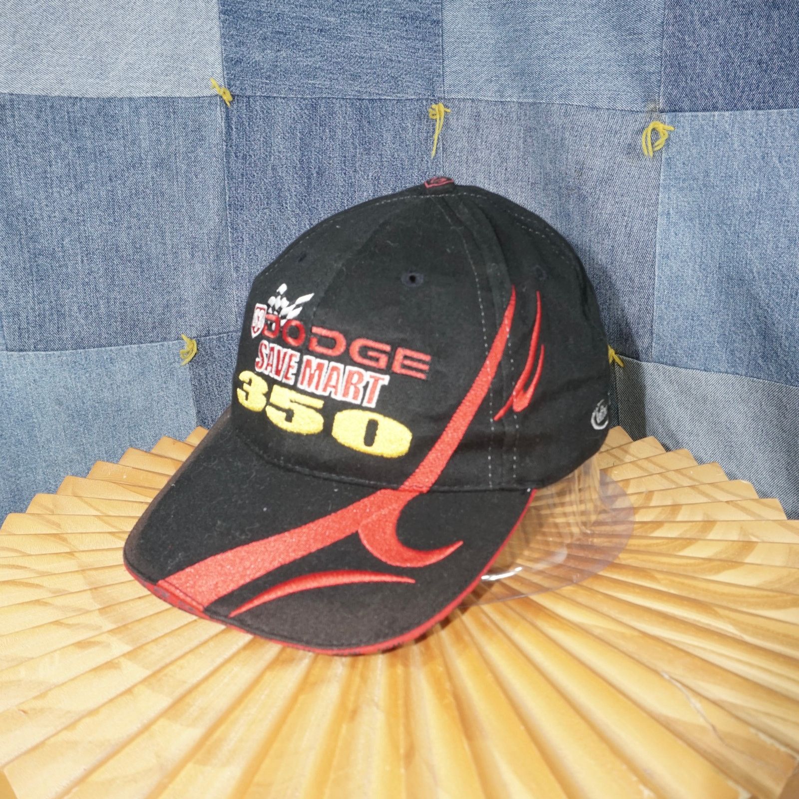 NASCAR OSFA - Vintage Y2K dodge save Mart 350 embroider 2000s hat Size ONE SIZE - 2 Thumbnail