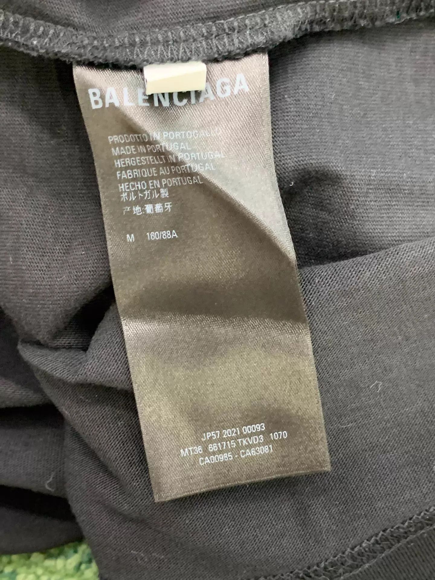 Balenciaga BALENCIAGA FREE Logo Black SS Tee M Unisex Size M / US 6-8 / IT 42-44 - 6 Thumbnail