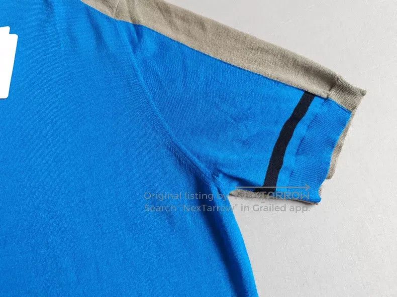 Hermes Hermes Men's color-blocked short-sleeve knit sweater, 100% Size US M / EU 48-50 / 2 - 5 Thumbnail