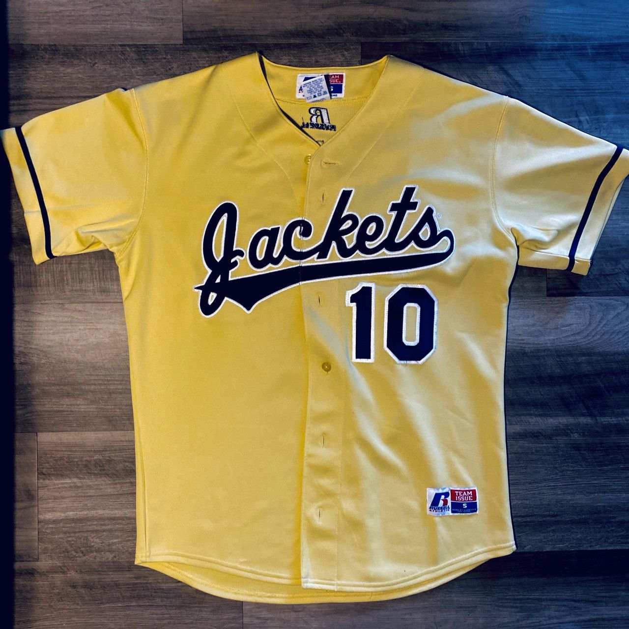 Russell Athletic VINTAGE Russell Athletic Baseball Jersey Georgia Tech Size US S / EU 44-46 / 1 - 1 Thumbnail