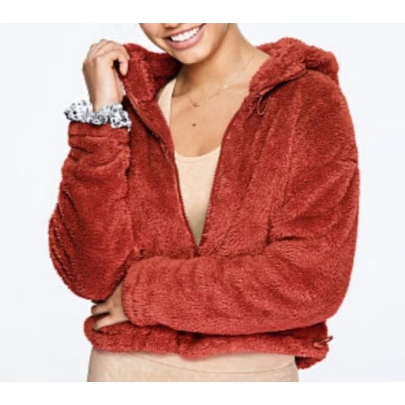 Victoria's Secret Victoria's Secret PINK Teddy Hoodie Jacket - Medium Size M / US 6-8 / IT 42-44 - 1 Thumbnail