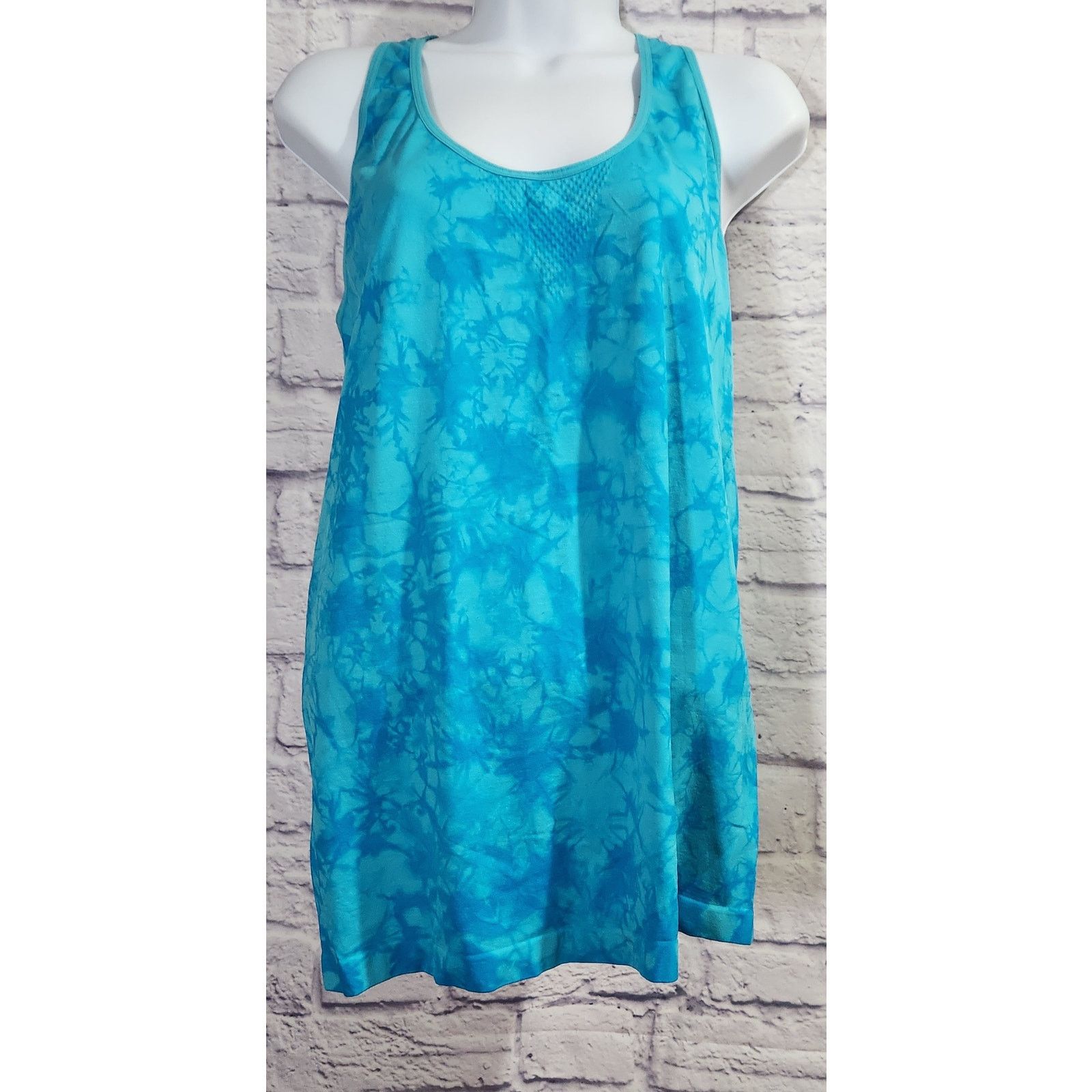 City Streets City Streets Blue Teal Breathable Tank Top XL Racerback Size XL / US 12-14 / IT 48-50 - 1 Thumbnail