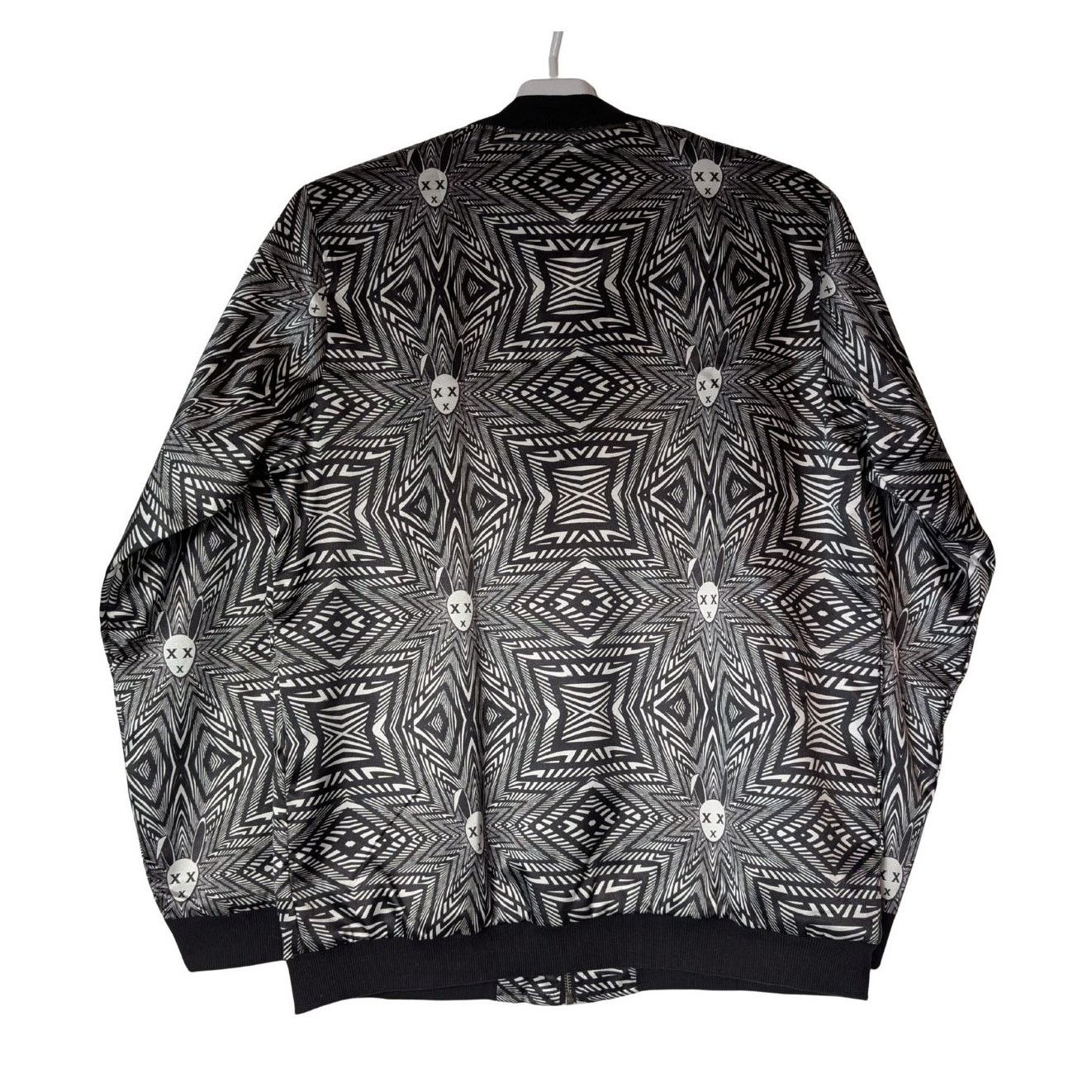 Unknown London Mister Triple X Designer Swim Track Jacket Black White Men’s Size US L / EU 52-54 / 3 - 4 Thumbnail
