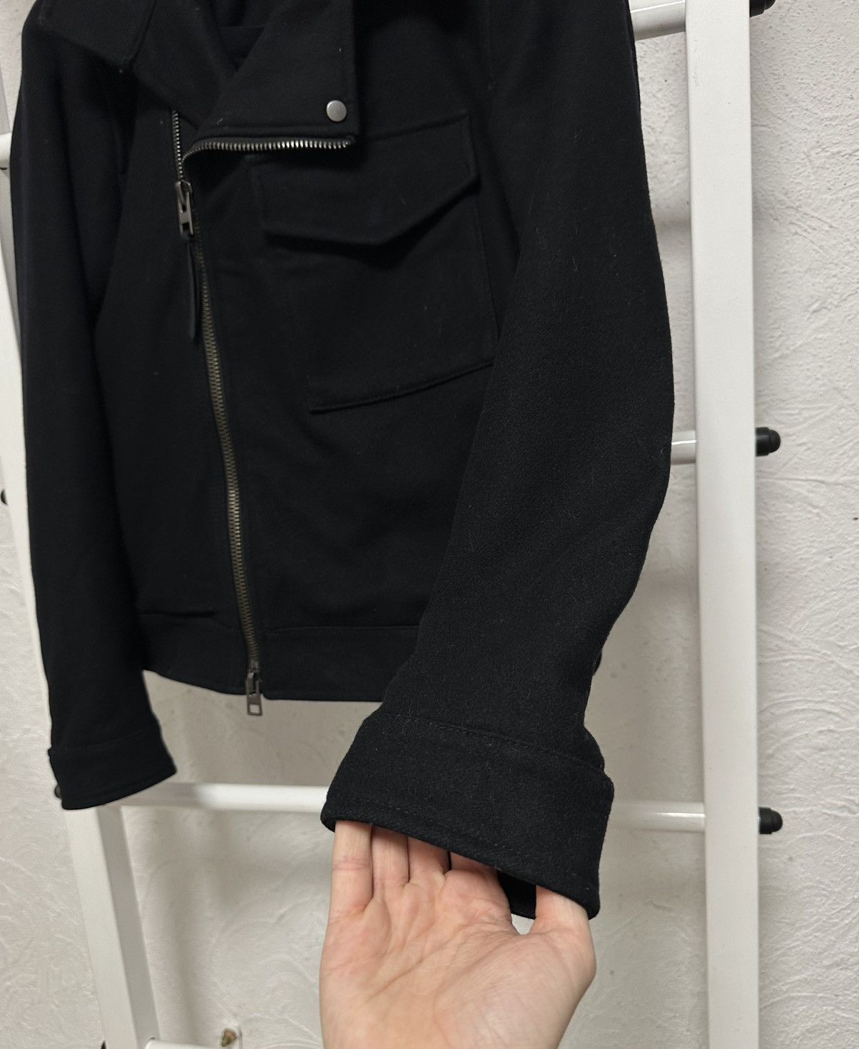 Allsaints Wool Jacket Allsaints Coat Black Size S biker Size US S / EU 44-46 / 1 - 3 Thumbnail