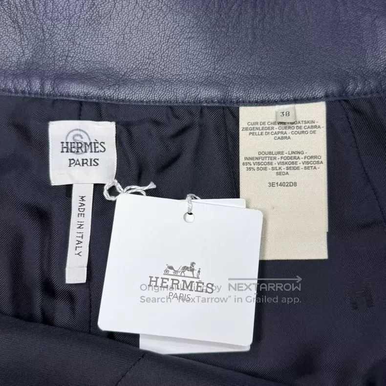 Hermes Hermes Pig Nose Buckle Dark Blue Sheepskin Short Pants Size 25" / US 0 / IT 36 - 5 Thumbnail