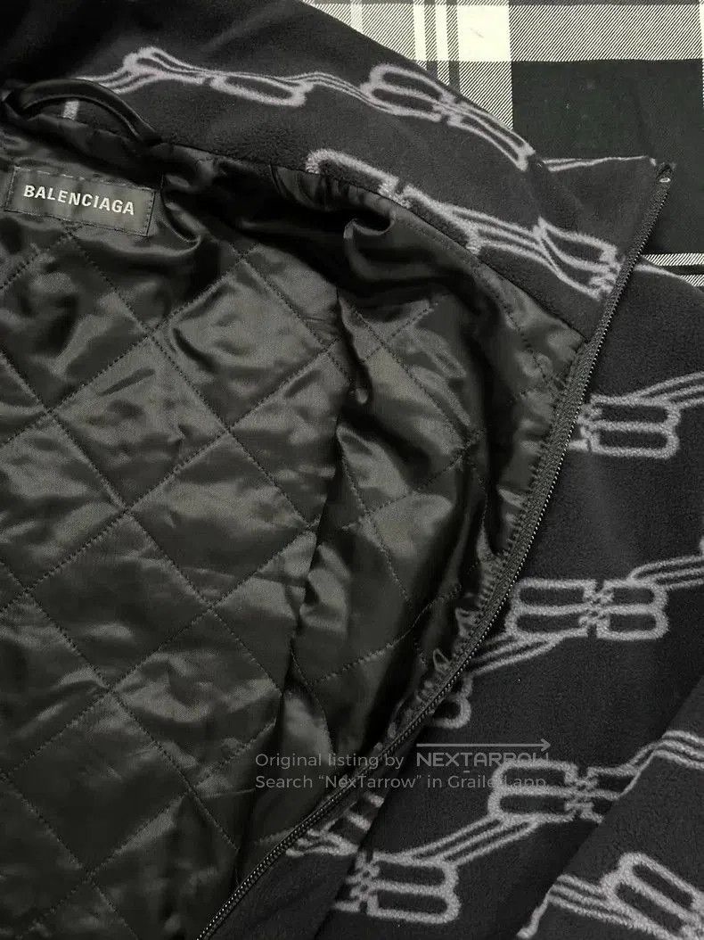 Balenciaga Balenciaga SS23 Logo All-Over Print Zip Jacket Coat. Size US S / EU 44-46 / 1 - 5 Thumbnail