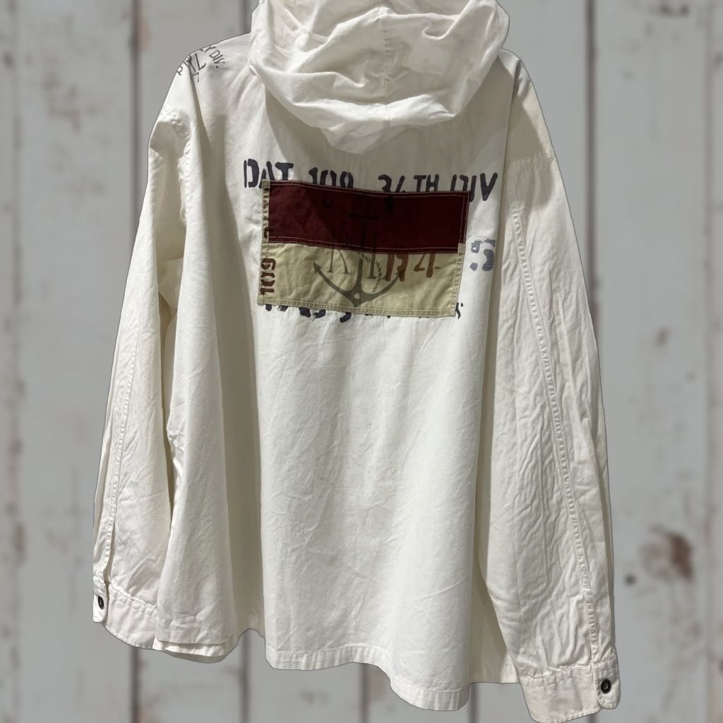 Polo Ralph Lauren POLO RALPH LAUREN Vintage Hoodie Shirt Naval Supply 2XL White Men’s Size US XXL / EU 58 / 5 - 1 Thumbnail